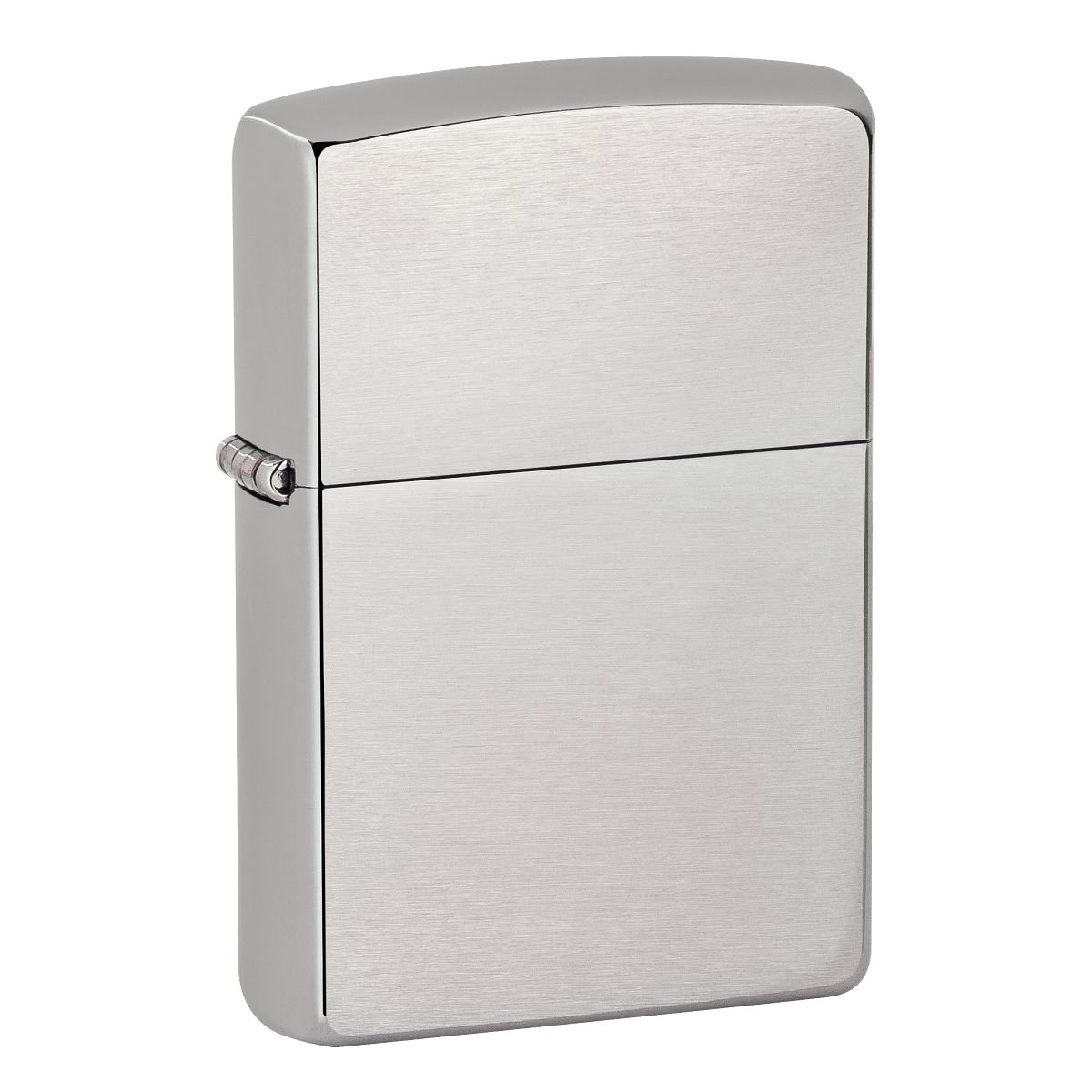 Zippo Lighter: Solid Sterling Silver - Brushed 13