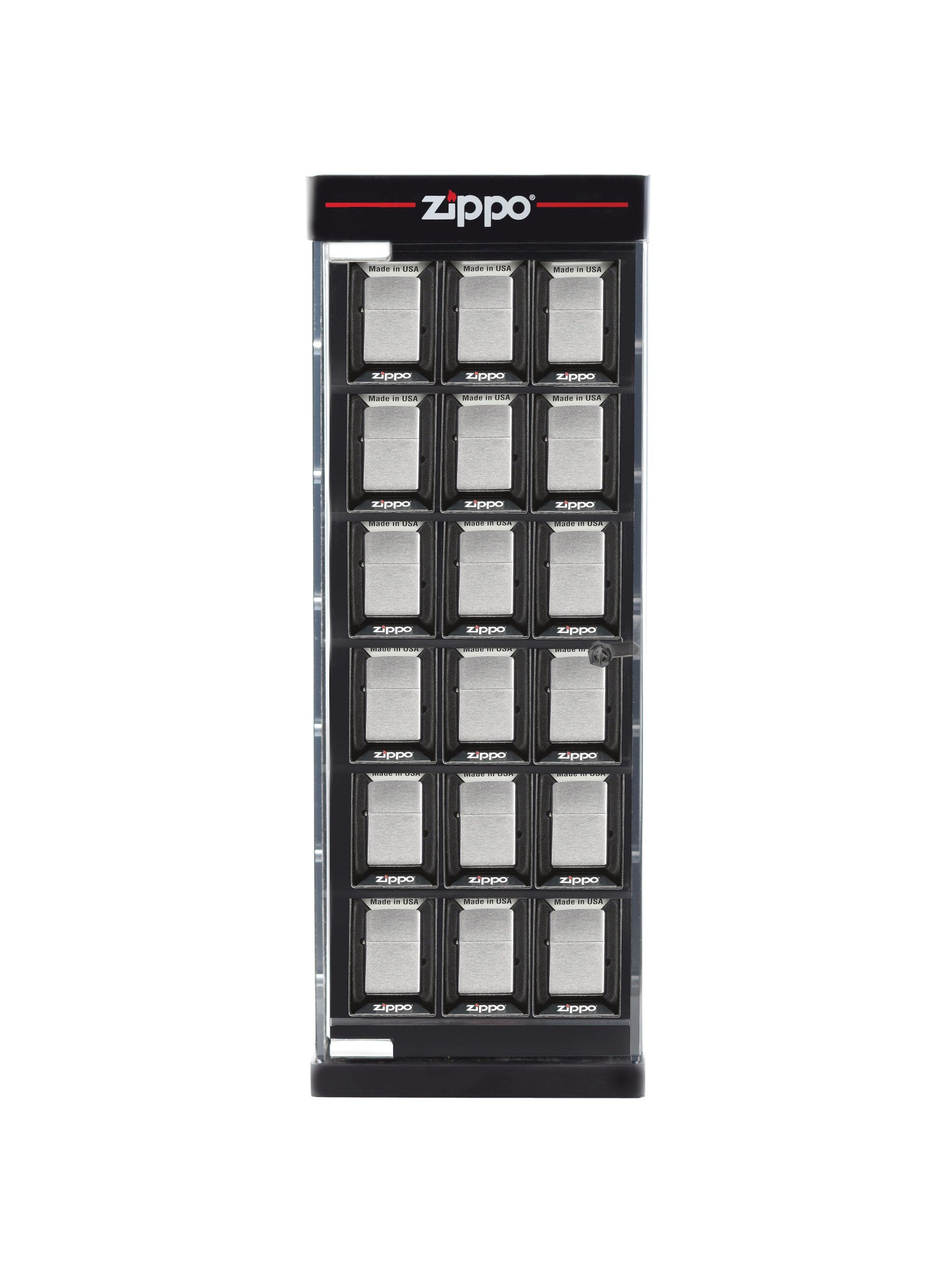Zippo 18 Piece Wall Mount Display