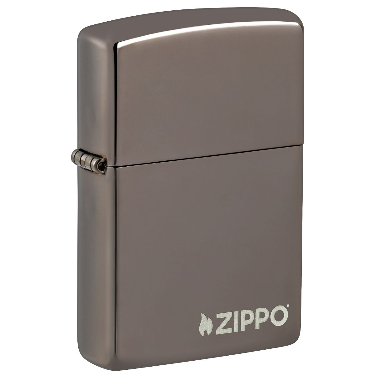 Zippo Lighter: Zippo Logo - Black Ice 150ZL