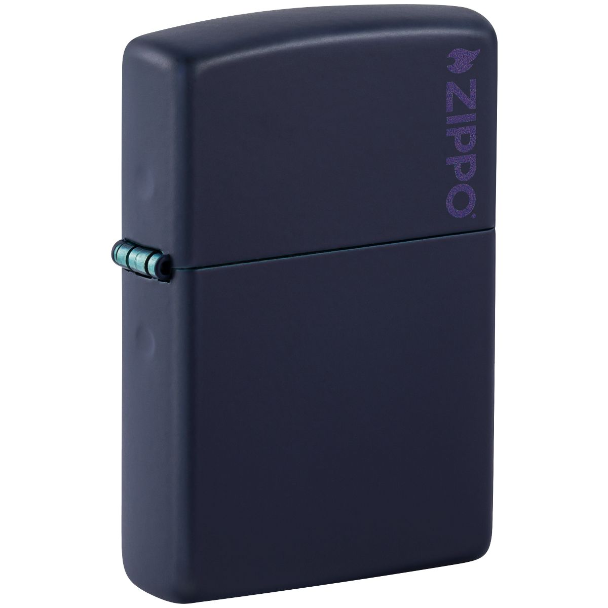 Zippo Lighter: Zippo Logo - Navy Matte 239ZL