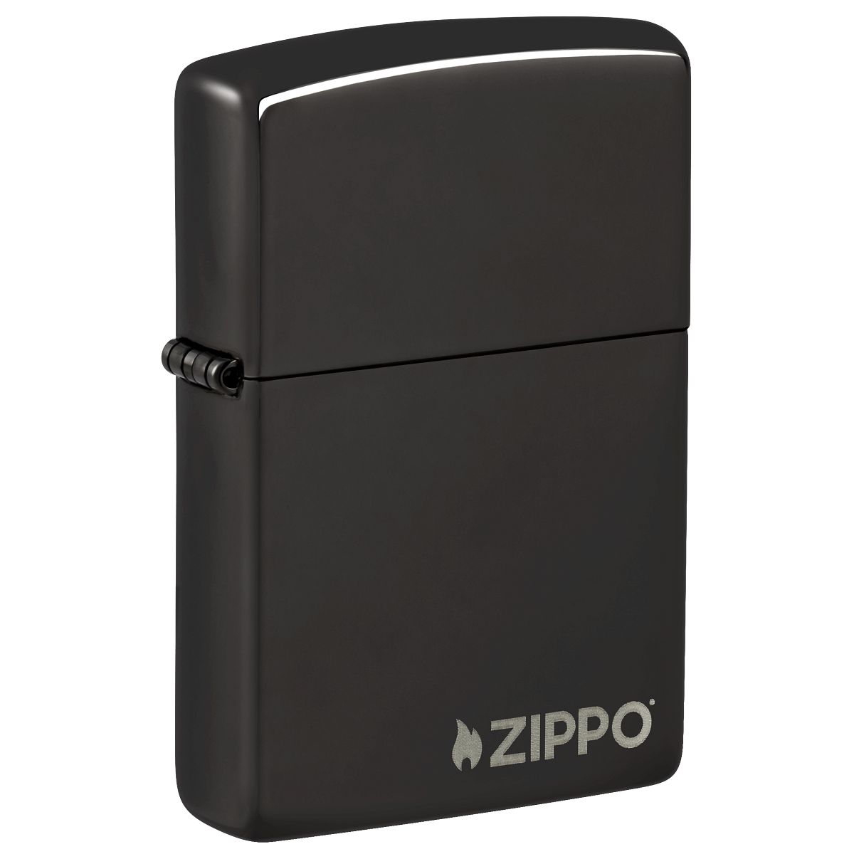 Zippo Lighter: Zippo Logo - Ebony 24756ZL