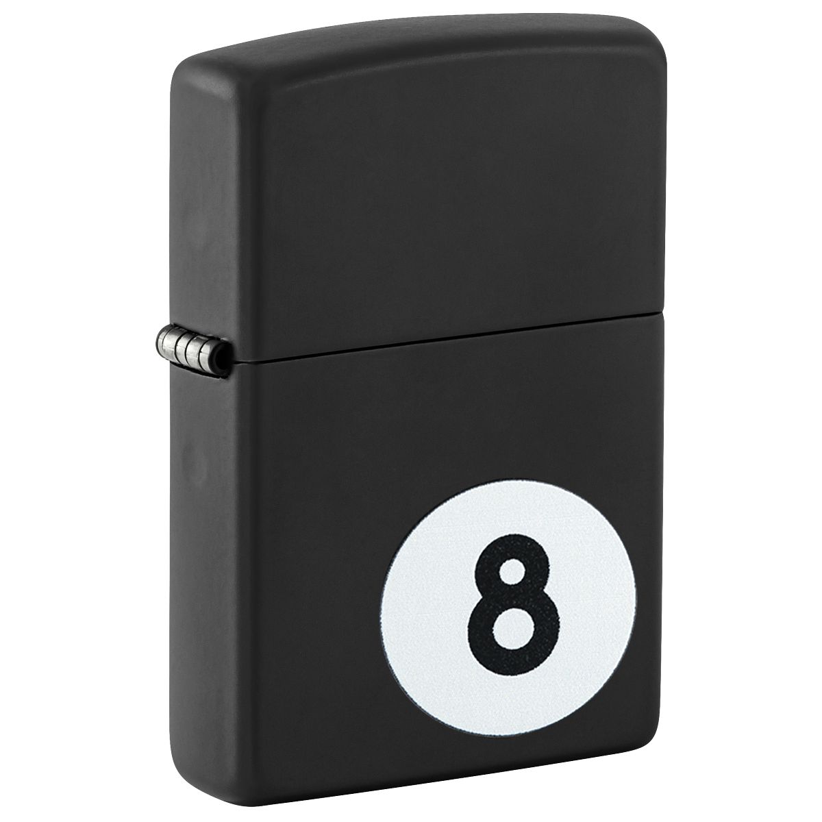 Zippo Lighter: 8-Ball - Black Matte 28432