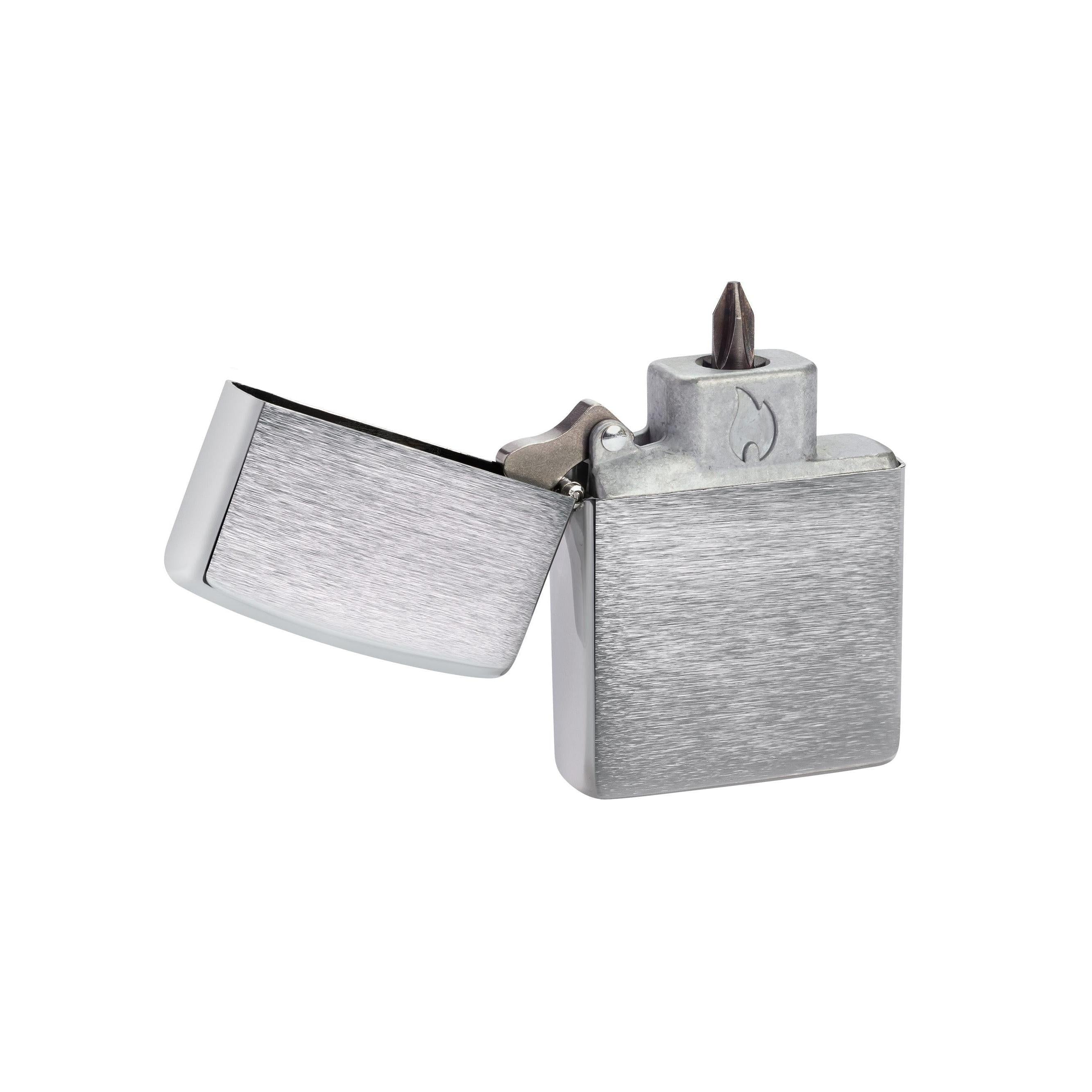 Zippo Bit Safe Insert with Brushed Chrome Case - 40702