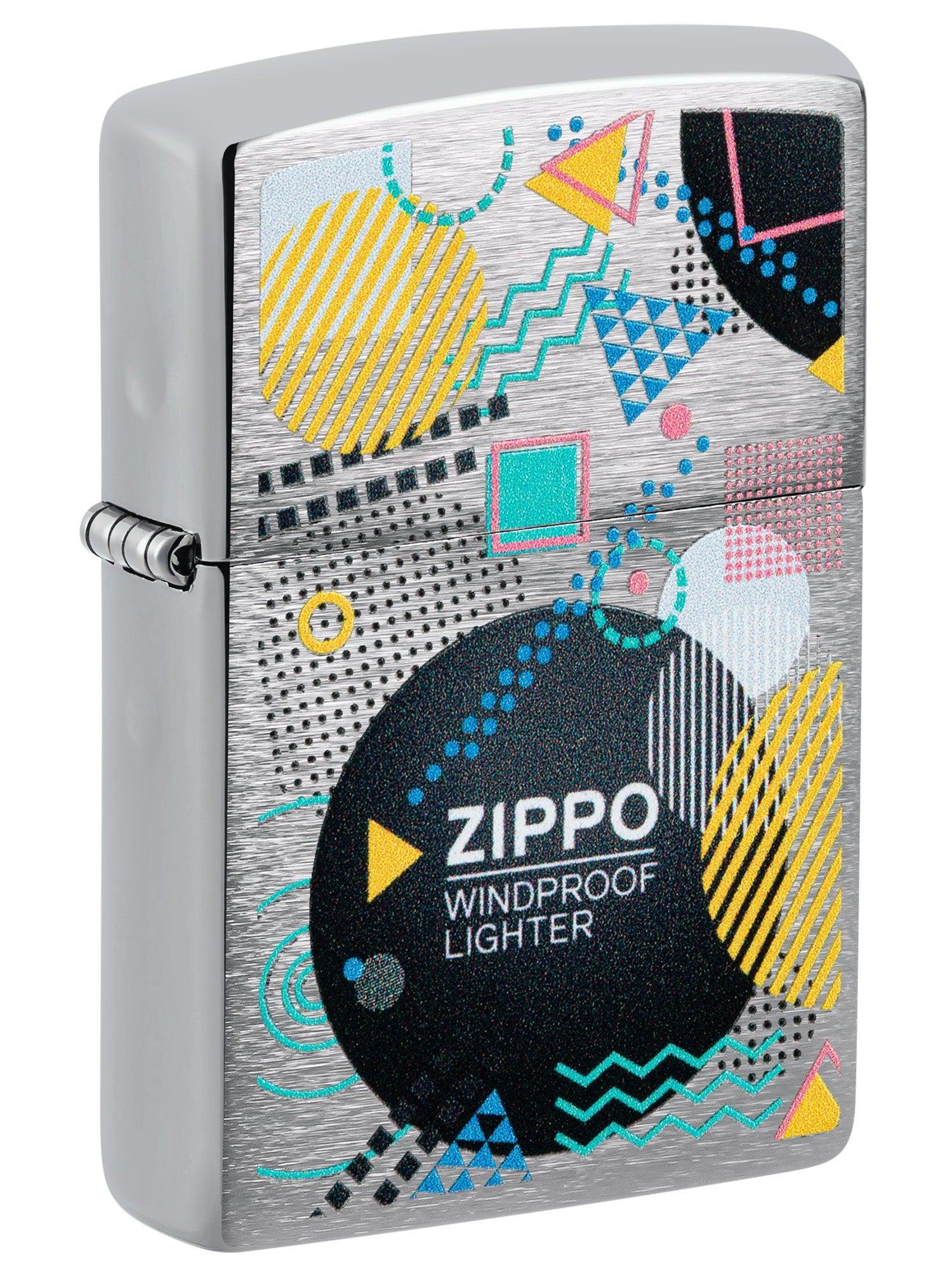 Zippo Lighter: Zippo Retro Design - Brushed Chrome 46052