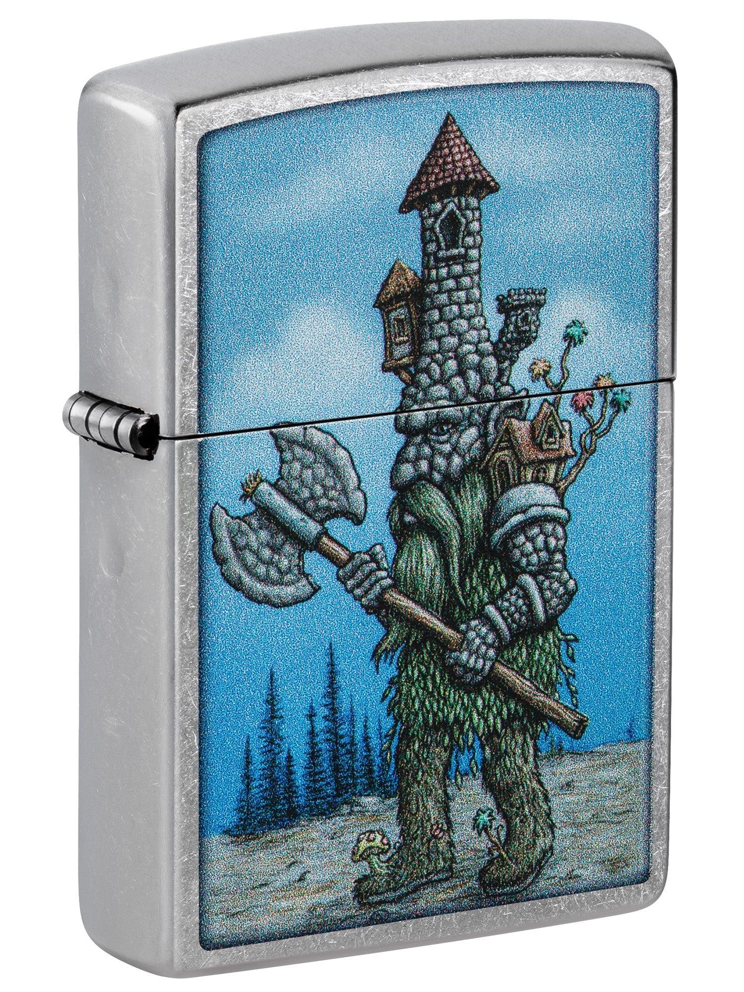 Zippo Lighter: Castle Troll - Street Chrome 46246