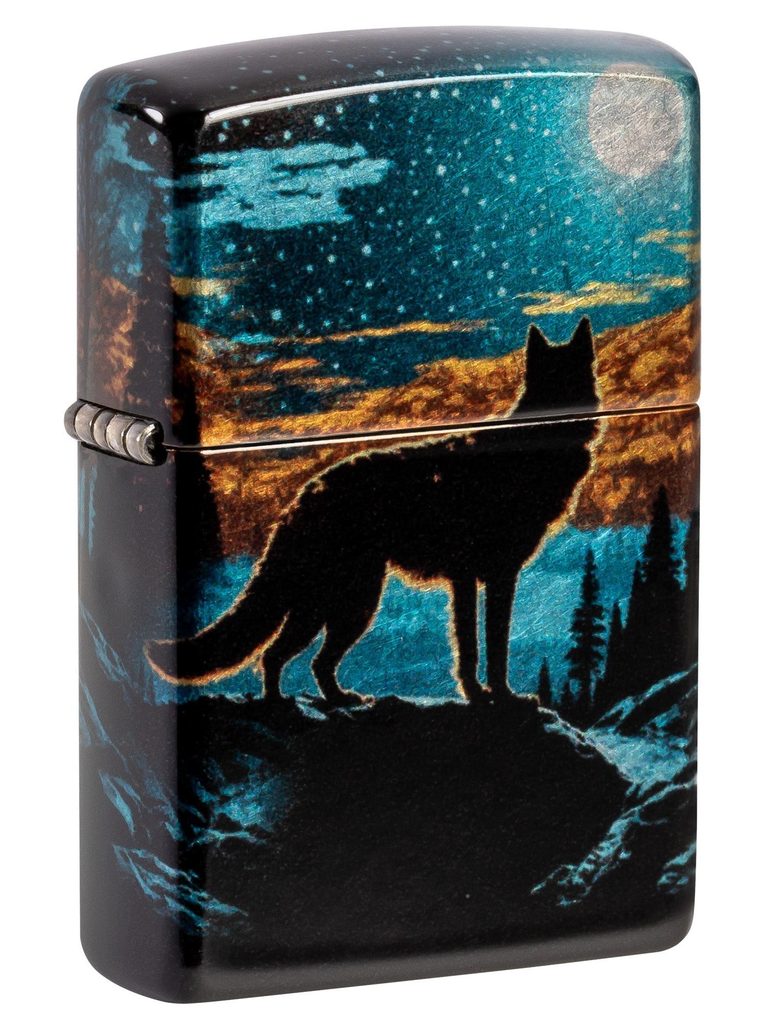 Zippo Lighter: Moonlight Wolf - 540 Fusion 46252