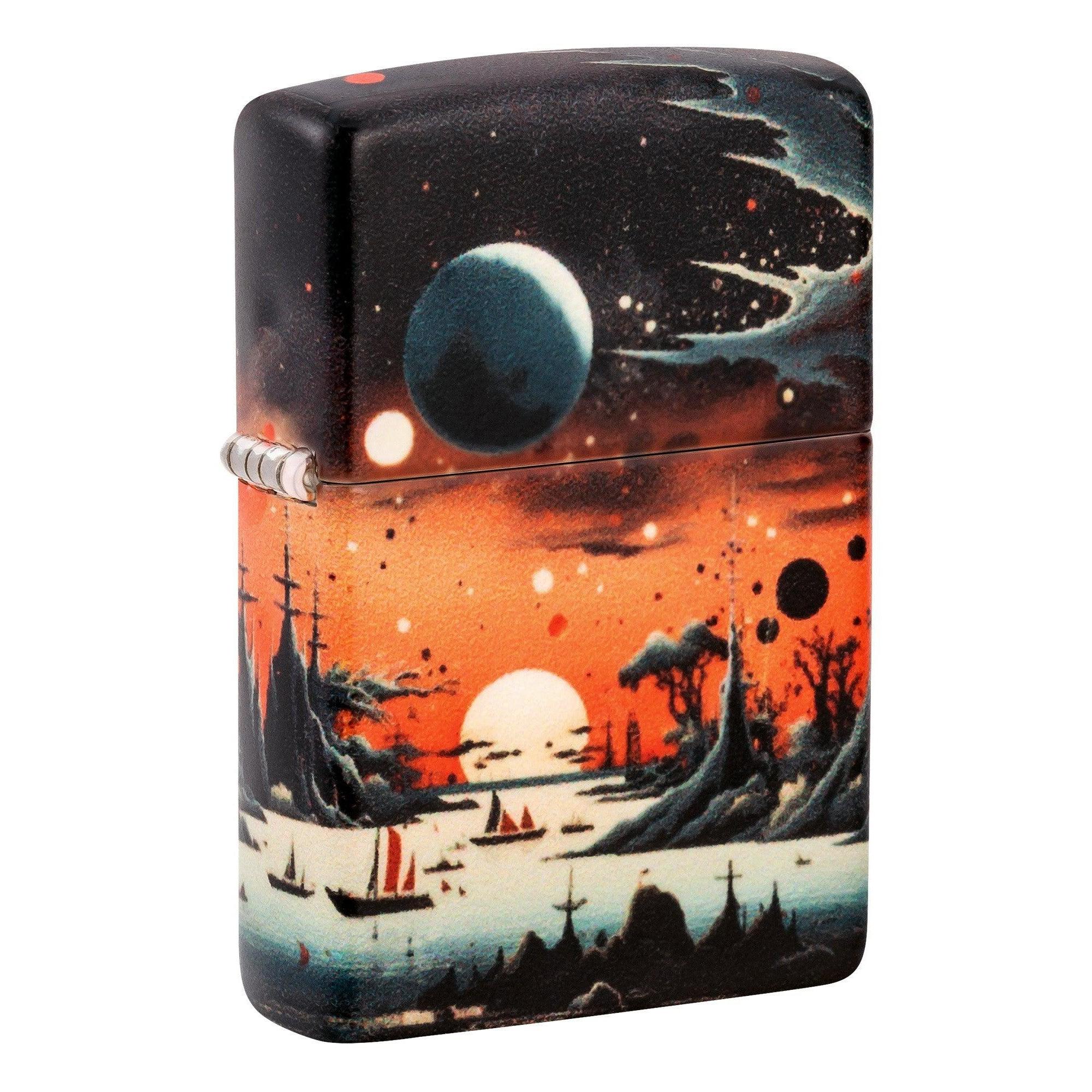 Zippo Lighter: Galactic Landscape Design - 540 Color 46254