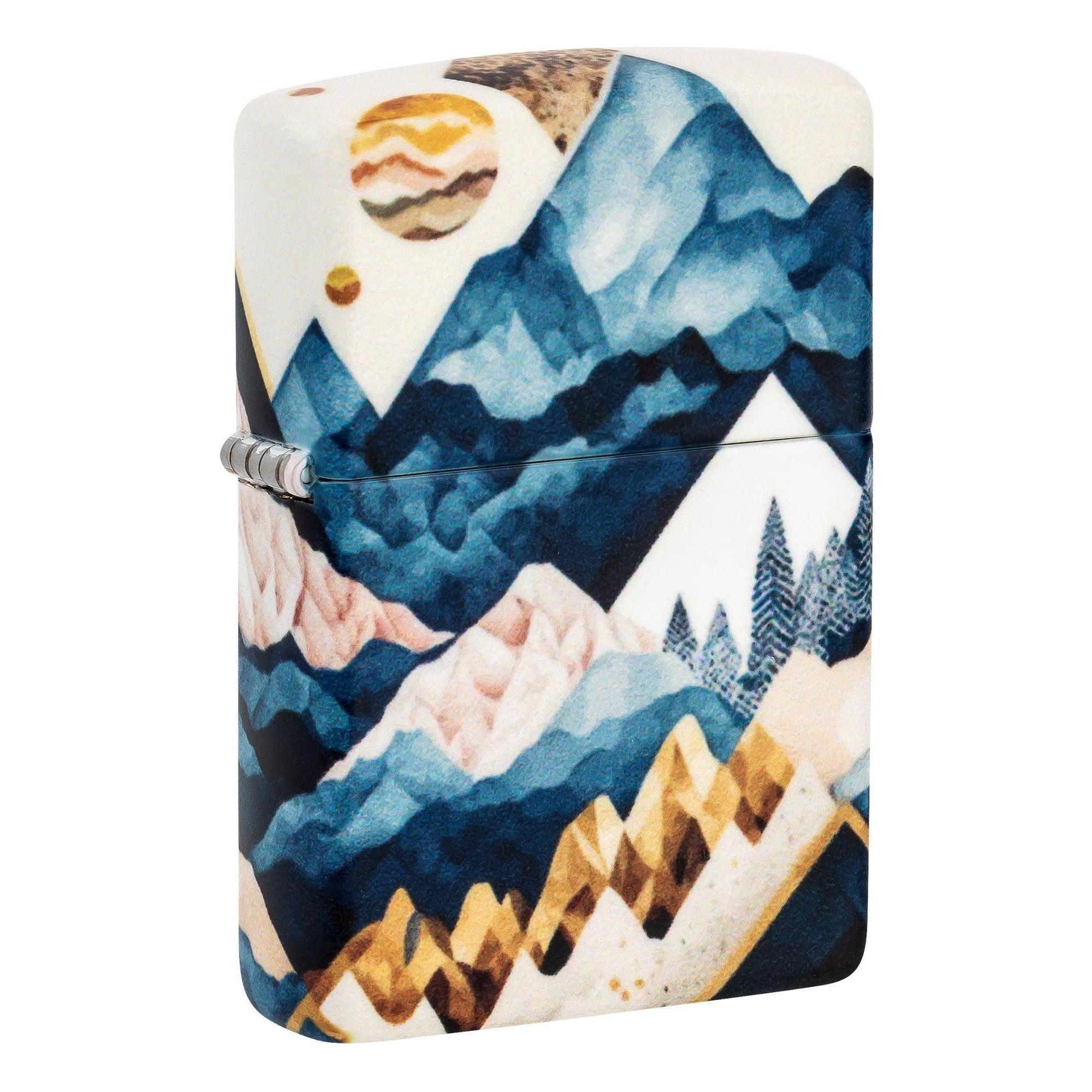Zippo Lighter: Mountain Collage Design - 540 Color 46262