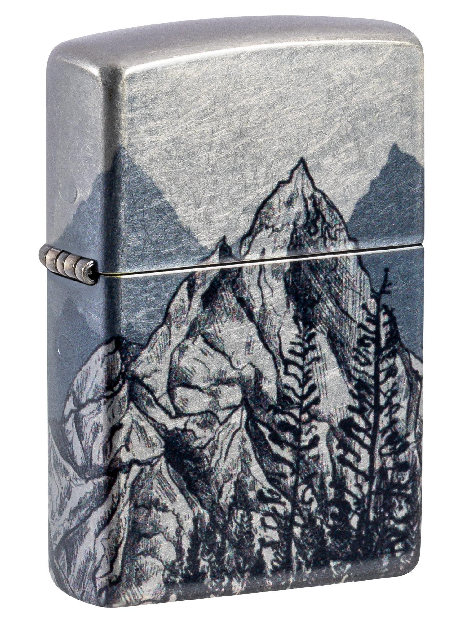 Zippo Lighter: Mountain Sketch - 540 Fusion 46280