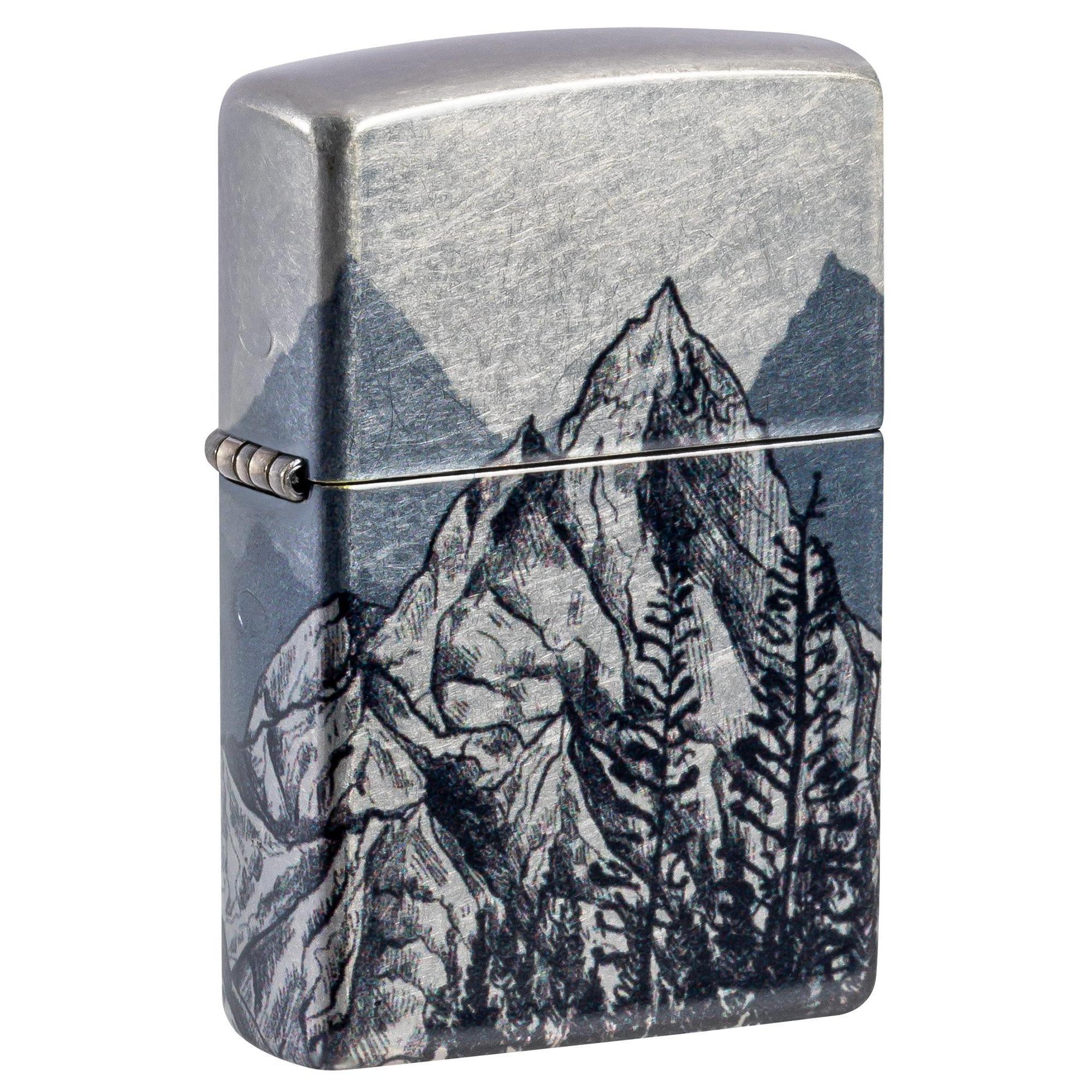 Zippo Lighter: Mountain Sketch - 540 Fusion 46280