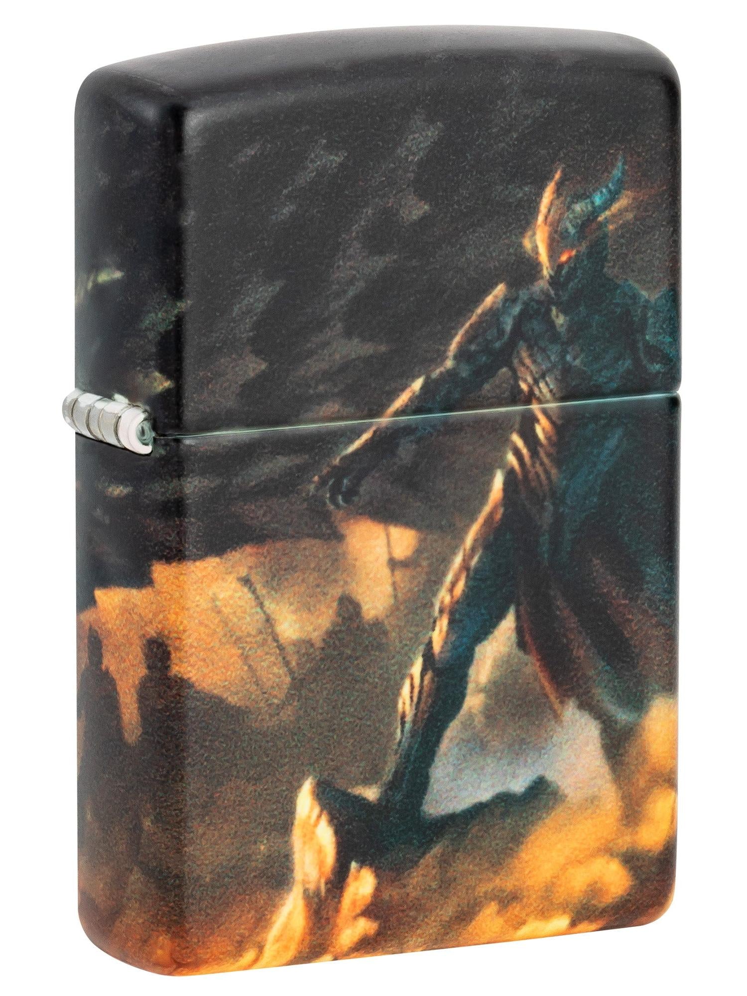 Zippo Lighter: Knight and Dragon Design - 540 Color 46284