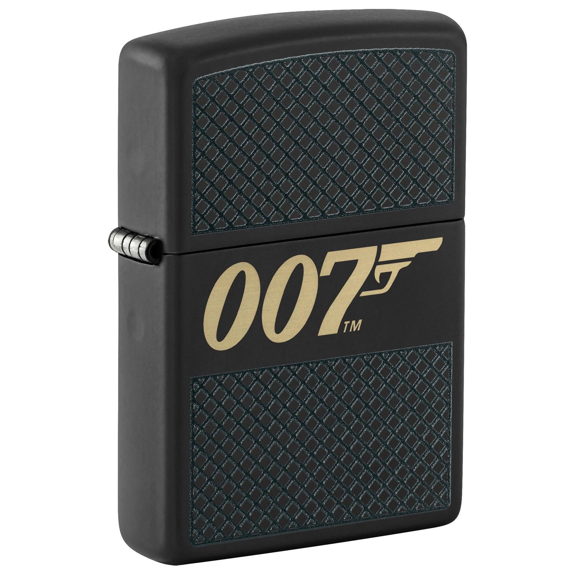Zippo Lighter: James Bond 007 Design - Black Matte 46297