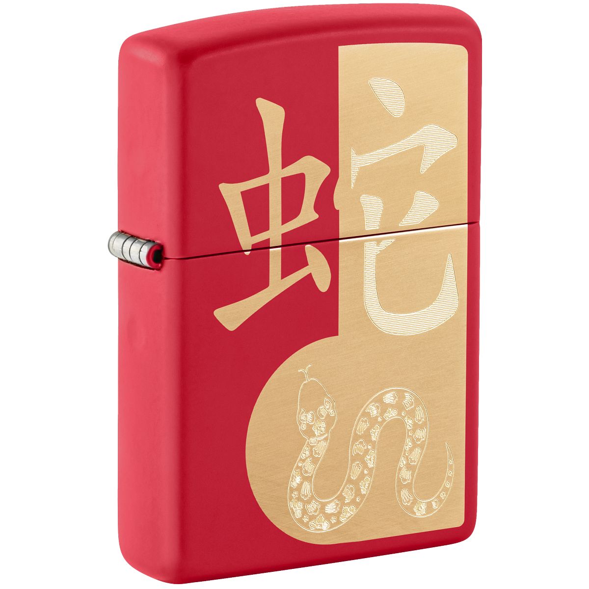 Zippo Lighter: Chinese Year of the Snake, 2025 - Red Matte 46300
