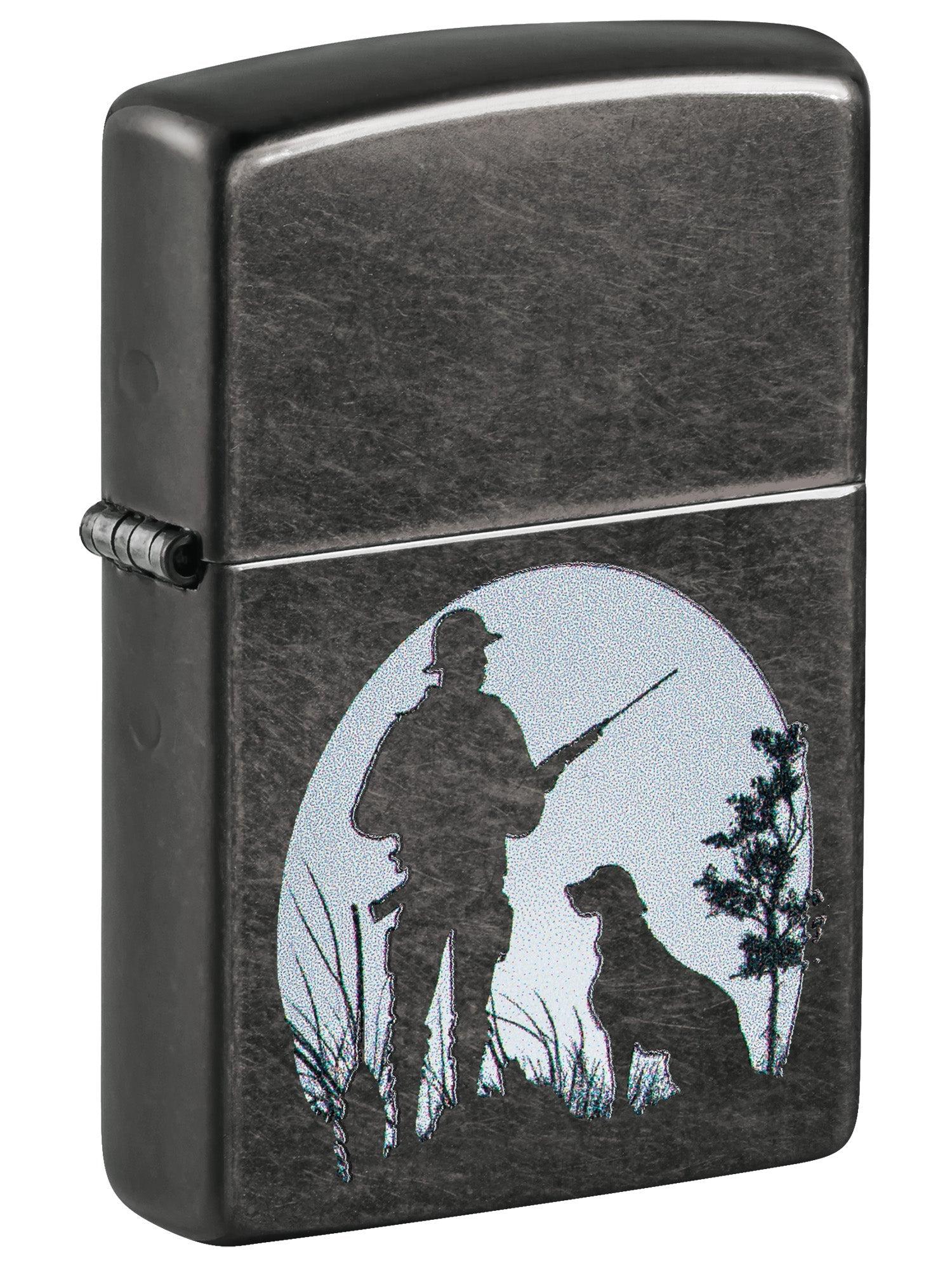 Zippo Lighter: Hunter with Dog - Grey 46321