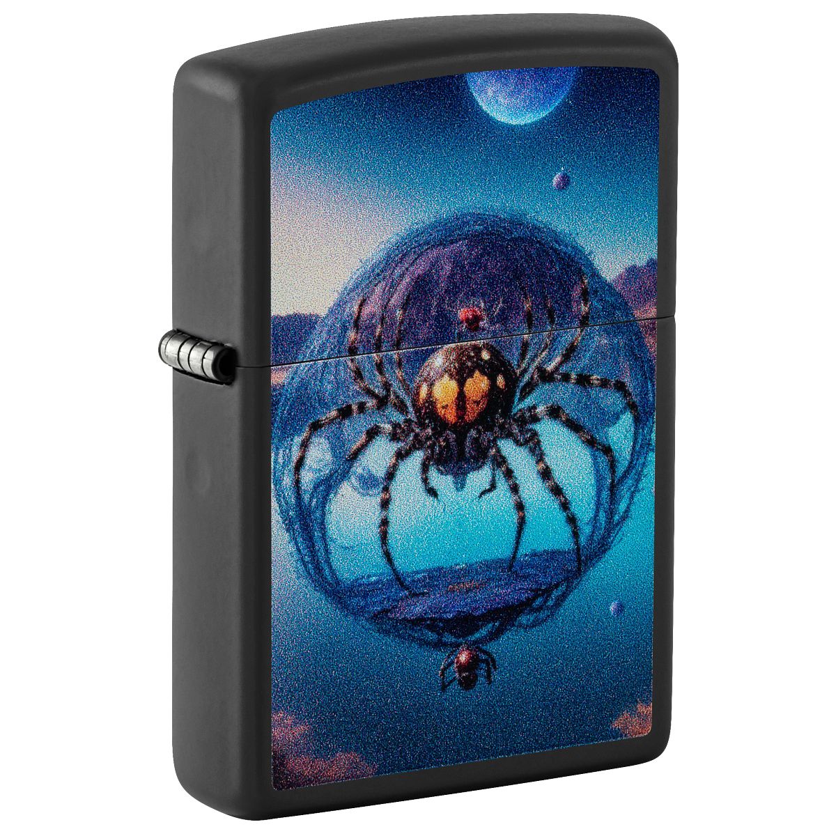 Zippo Lighter: Black Widow Spider - Black Matte 46340