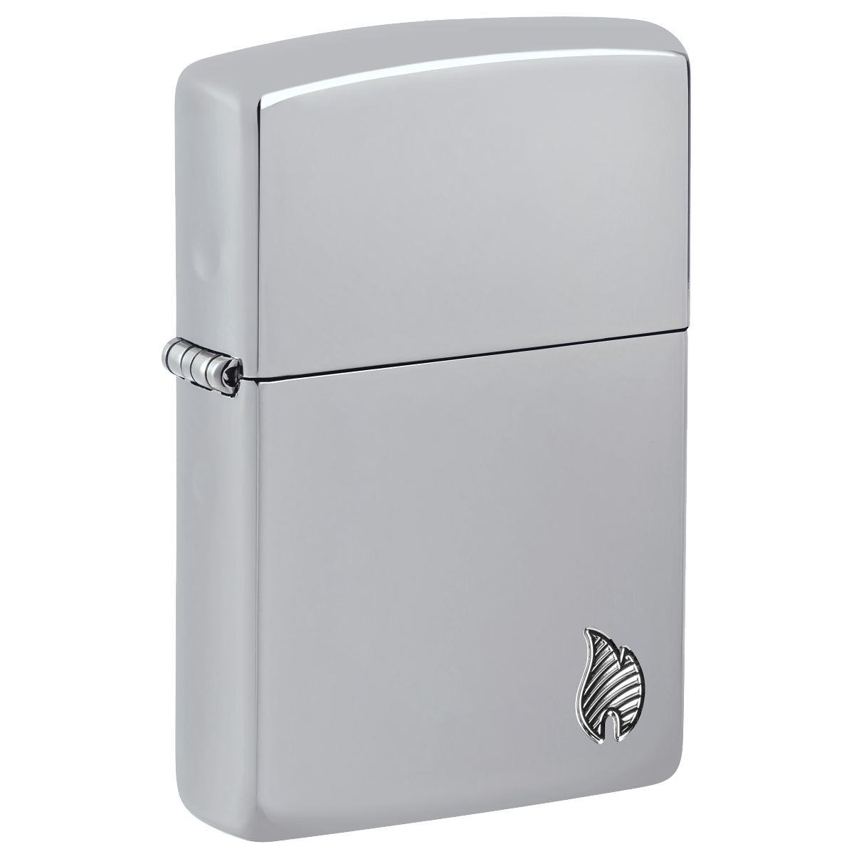 Zippo Lighter: Armor Deep Carved Flame - High Polish Chrome 46396