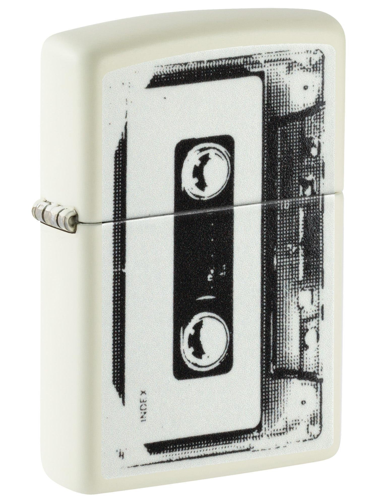 Zippo Lighter: Cassette Tape - Glow-in-the-Dark 46429