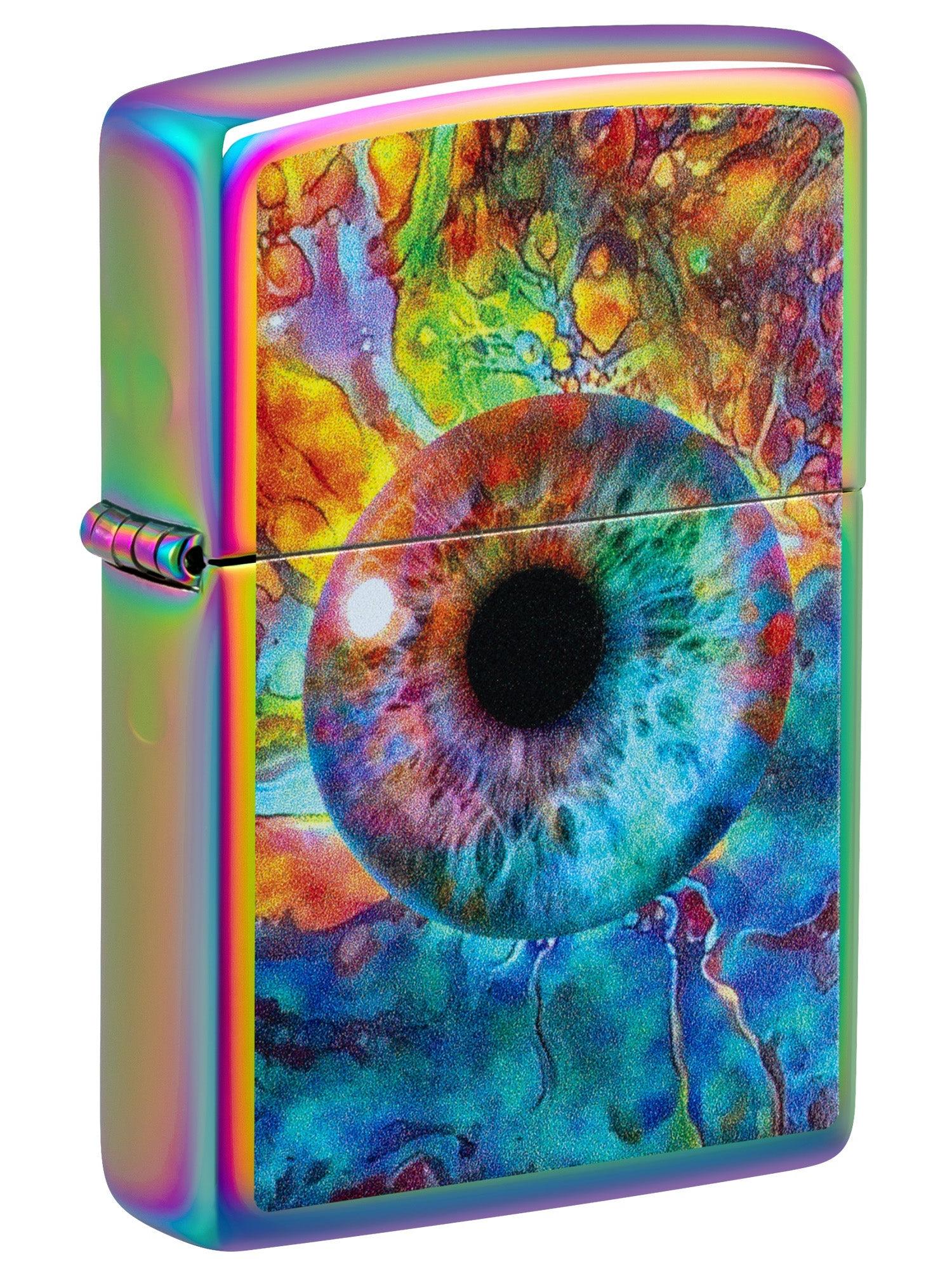 Zippo Lighter: Spacey Eye Design - Multi-Color 46431