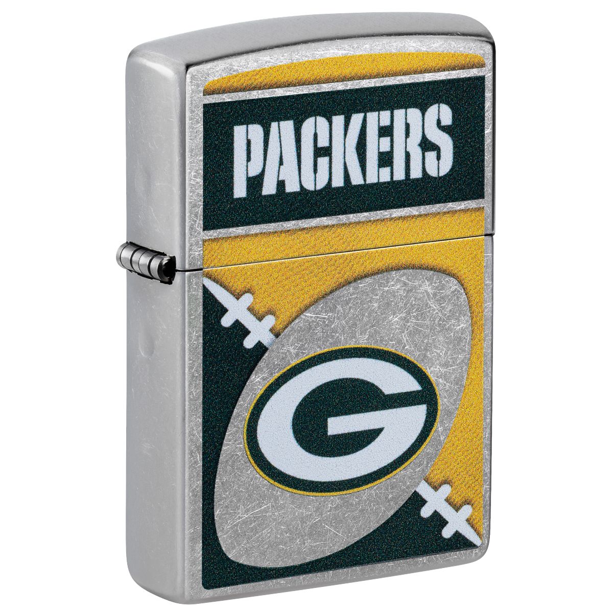 Zippo Lighter: NFL Football, Green Bay Packers - Street Chrome 46446