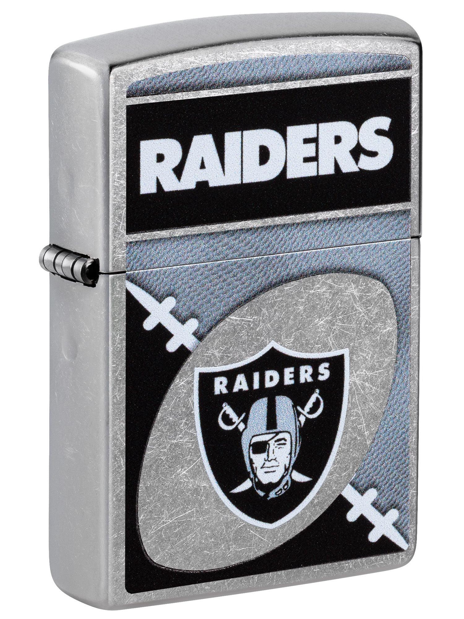 Zippo Lighter: NFL Football, Las Vegas Raiders - Street Chrome 46451