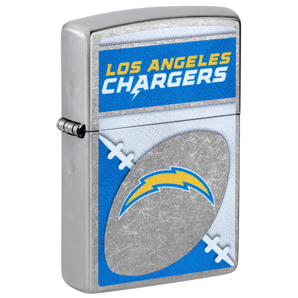 Zippo Lighter: NFL Football, Los Angeles Chargers - Street Chrome 46452