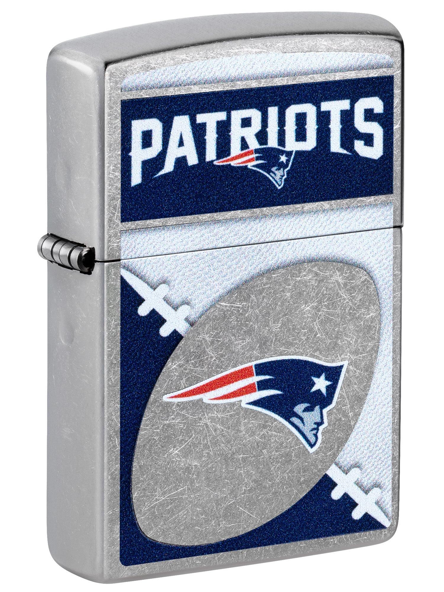 Zippo Lighter: NFL Football, New England Patriots - Street Chrome 46456