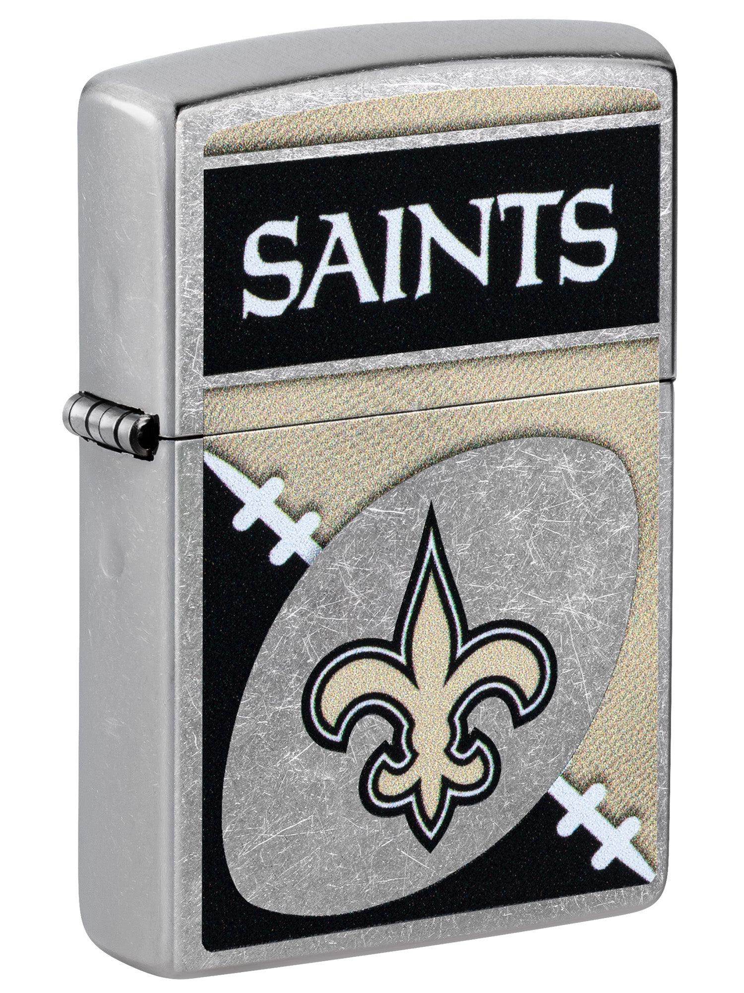 Zippo Lighter: NFL Football, New Orleans Saints - Street Chrome 46457