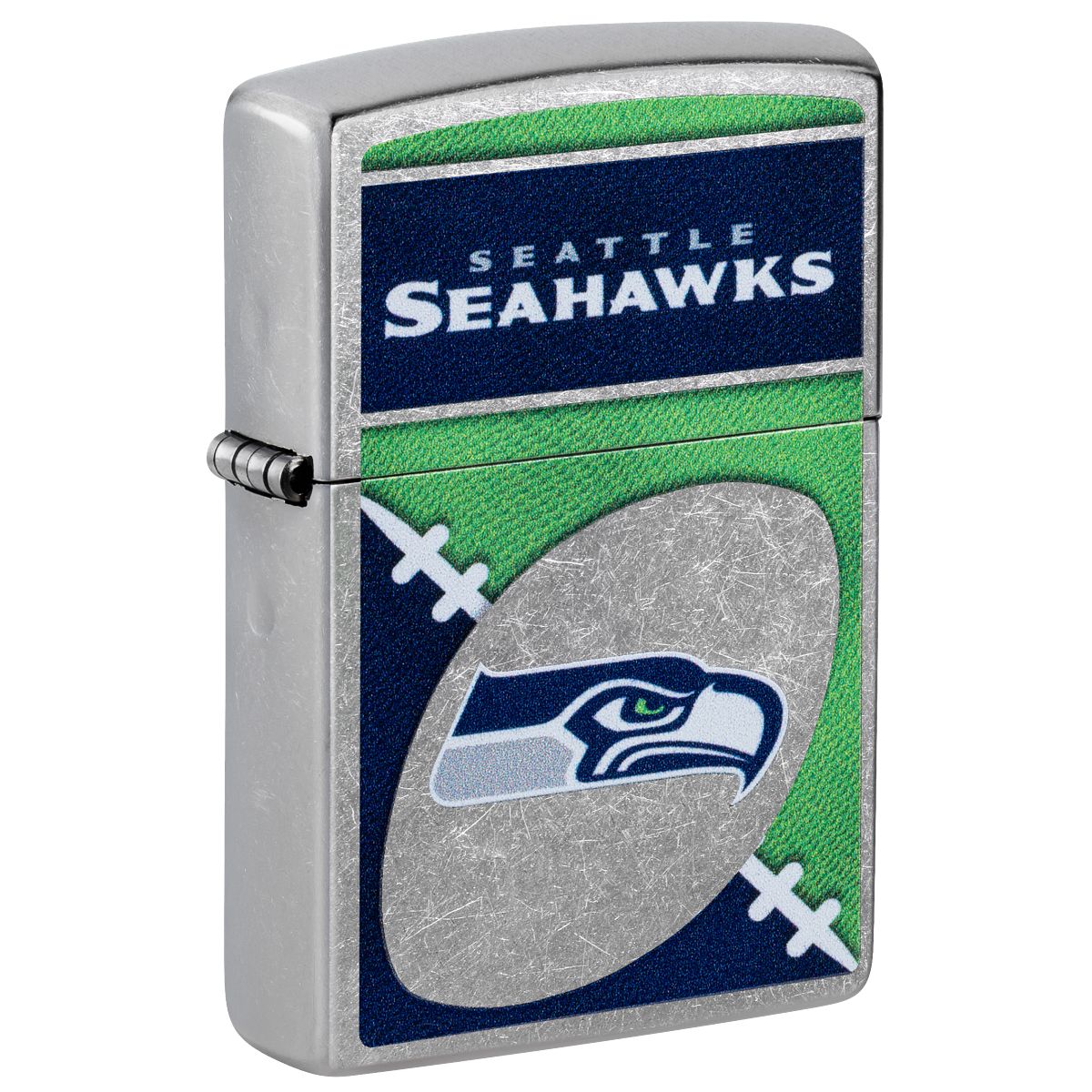 Zippo Lighter: NFL Football, Seattle Seahawks - Street Chrome 46463