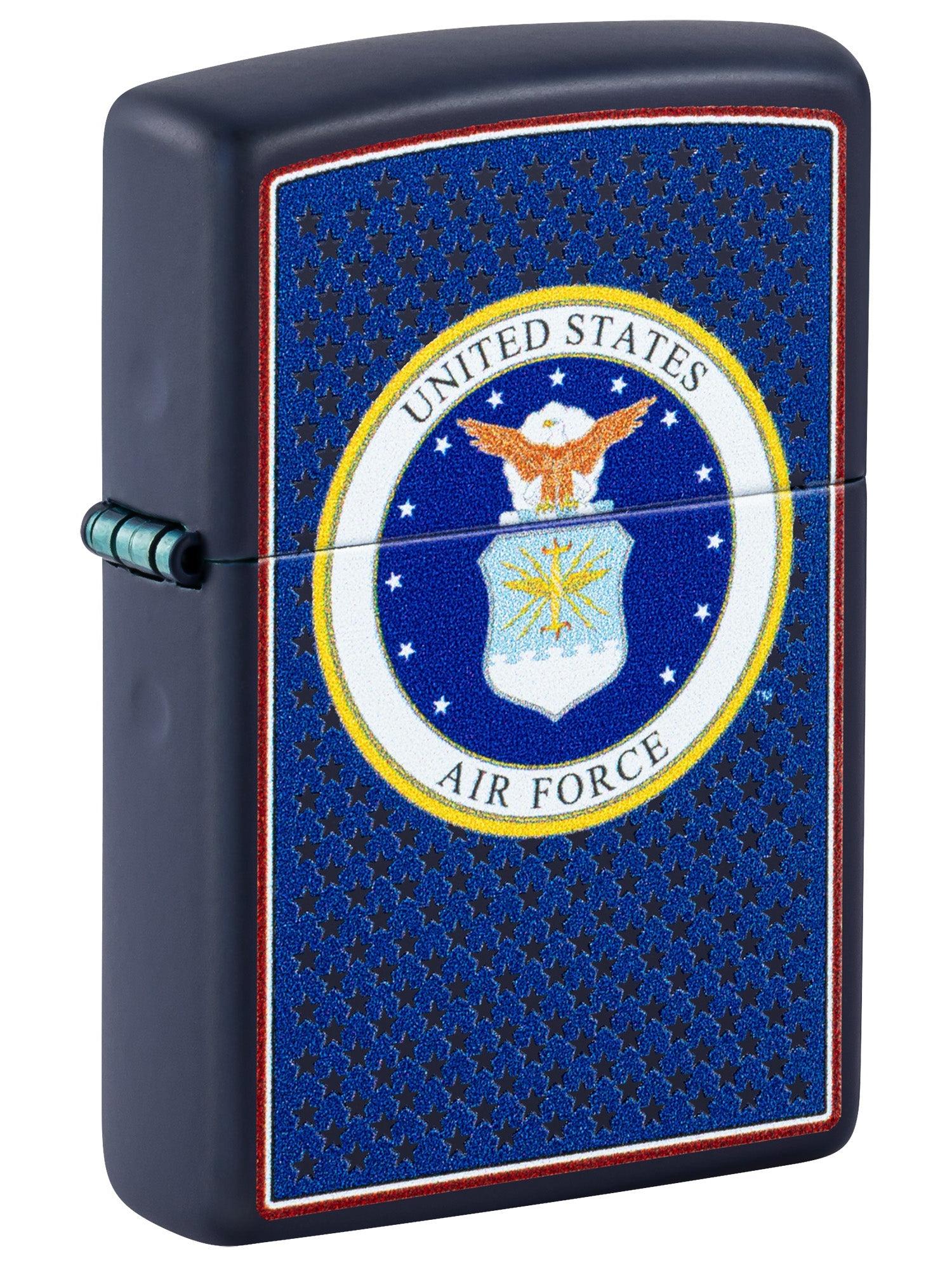 Zippo Lighter: USAF Air Force Crest - Navy Matte 46488