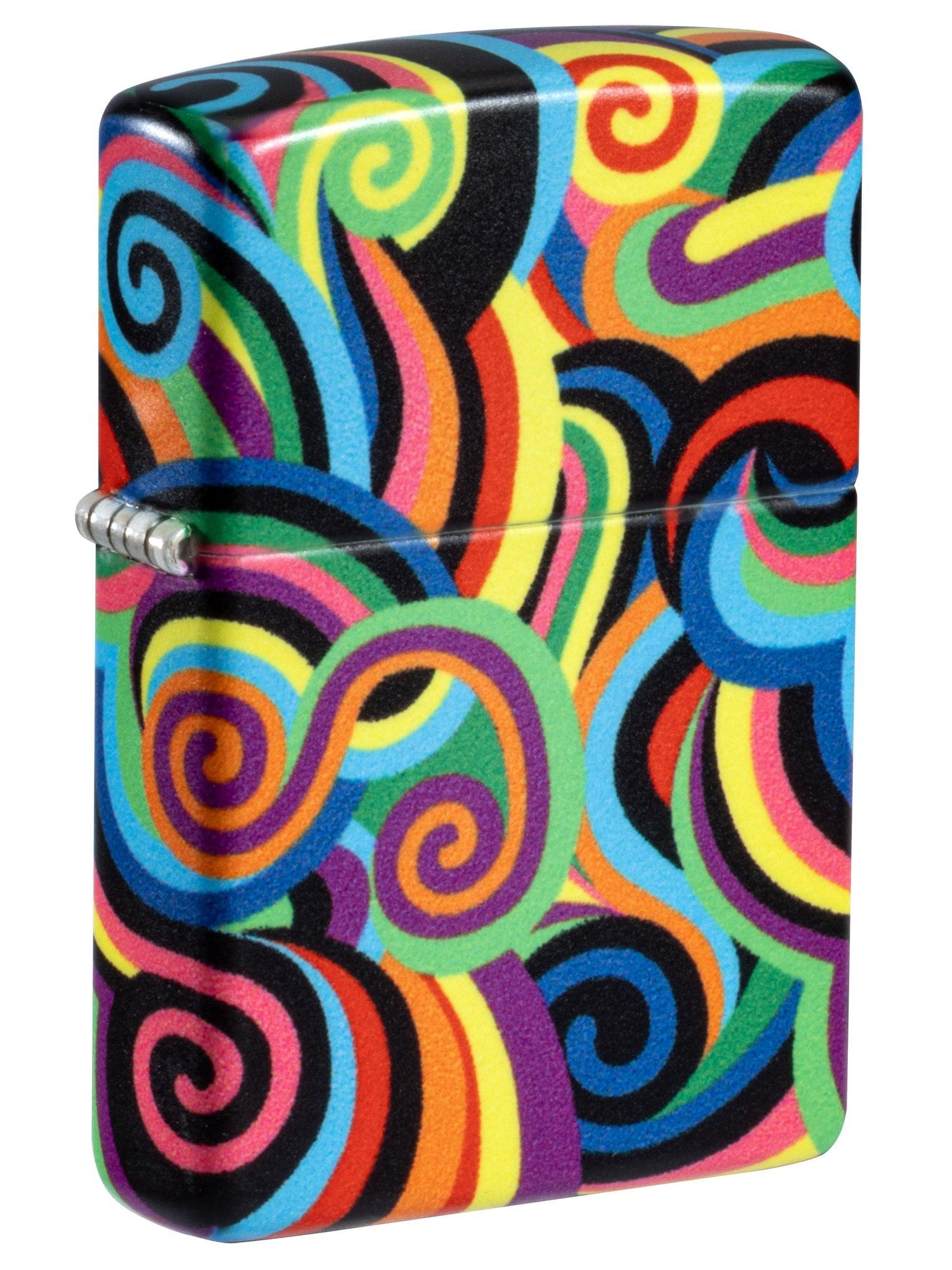 Zippo Lighter: Swirl Pattern by Rick Rietveld - Glow-in-the-Dark 46491