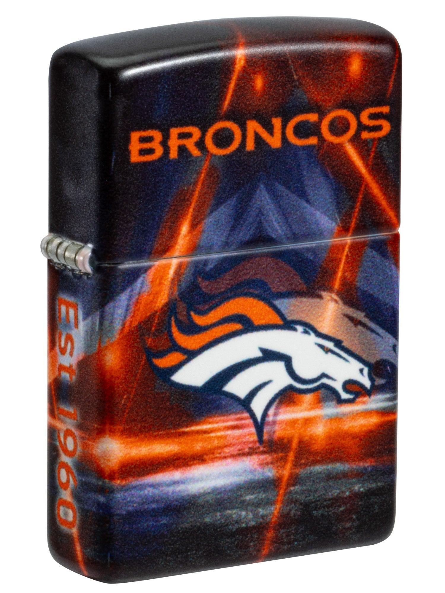 Zippo Lighter: NFL Football, Denver Broncos - 540 Color 46502