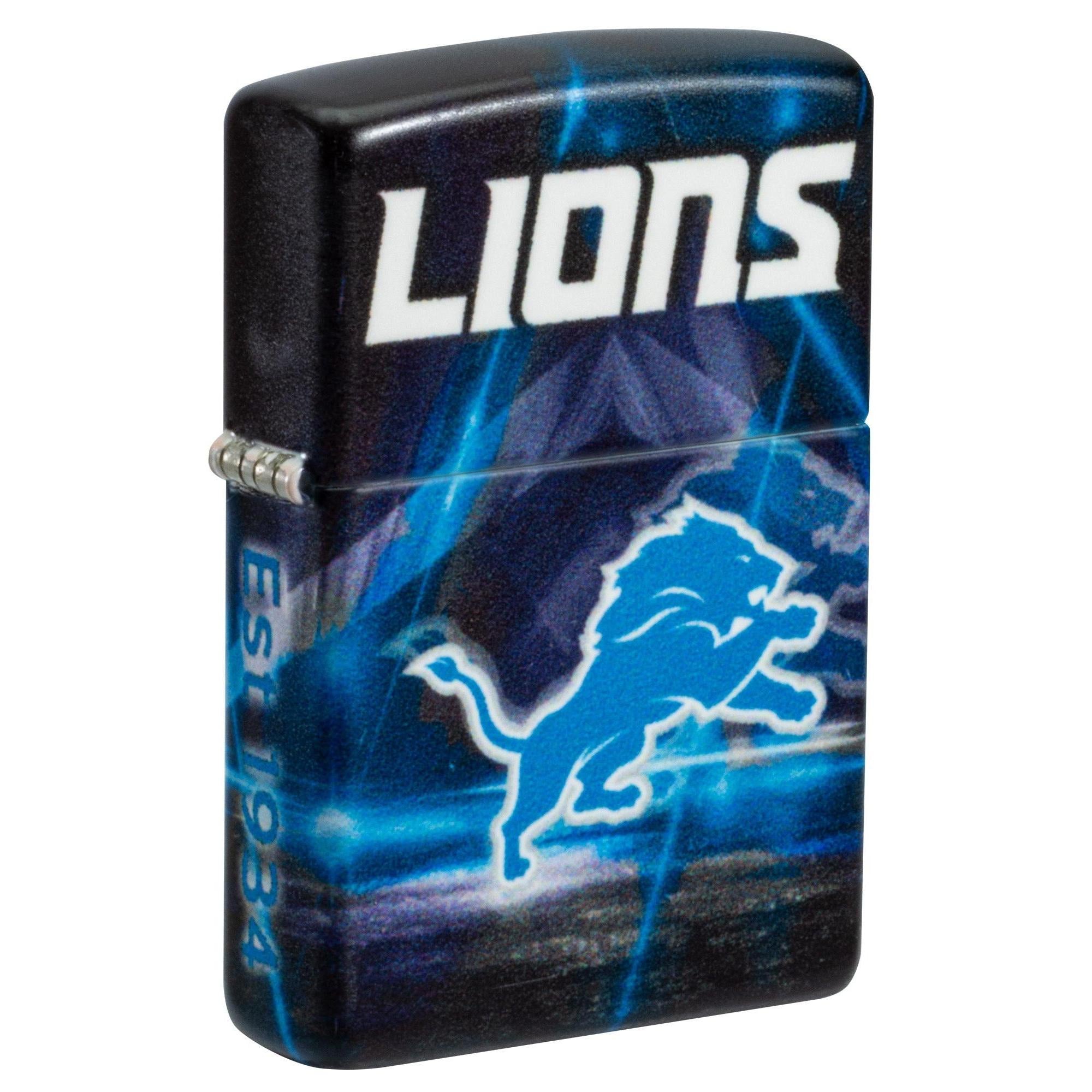 Zippo Lighter: NFL Football, Detroit Lions - 540 Color 46504