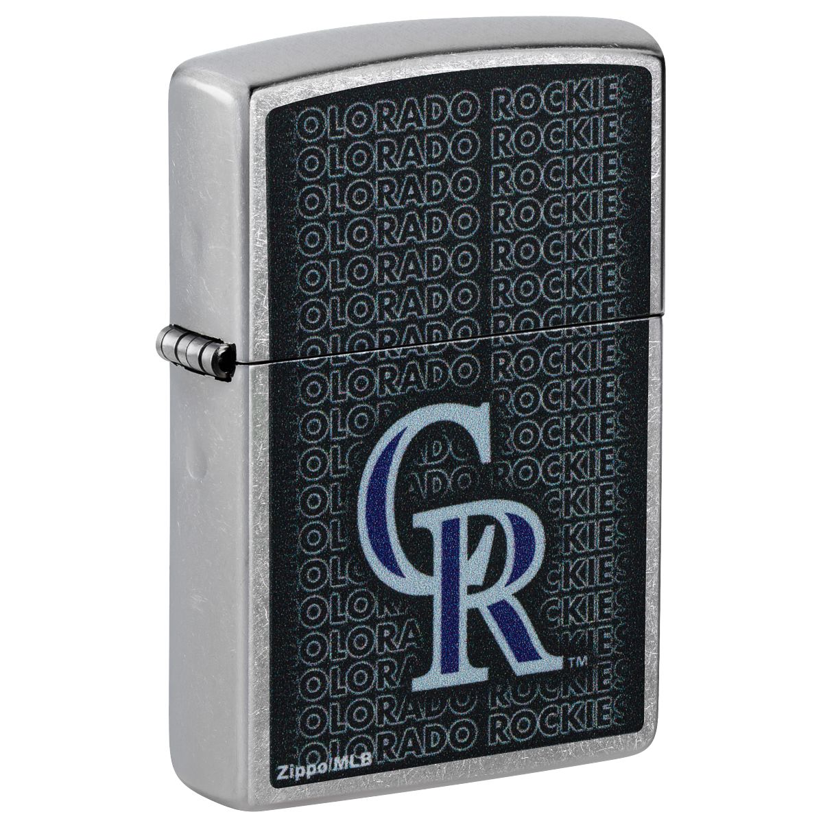 Zippo Lighter: MLB Baseball, Colorado Rockies - Street Chrome 46538