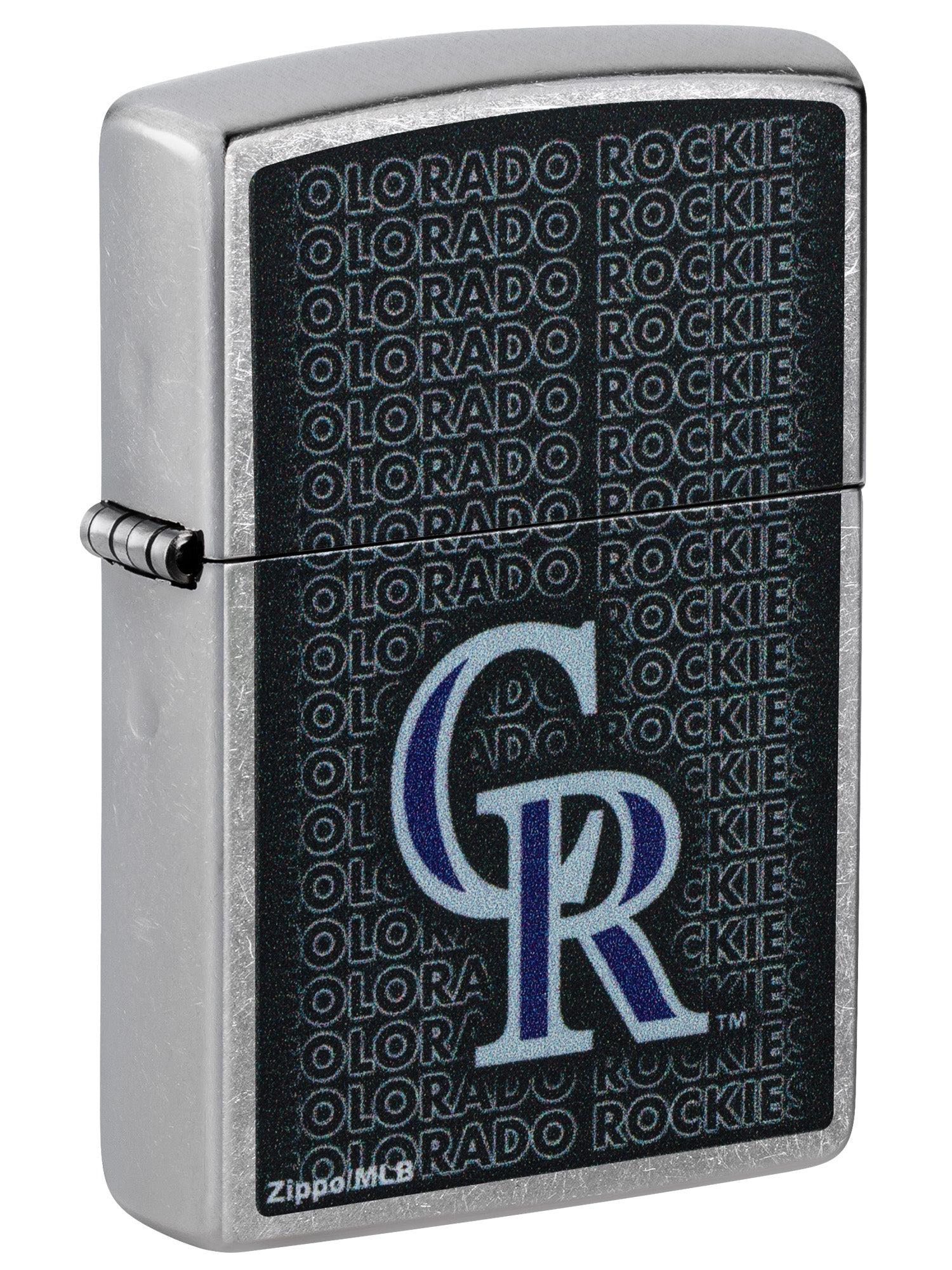 Zippo Lighter: MLB Baseball, Colorado Rockies - Street Chrome 46538