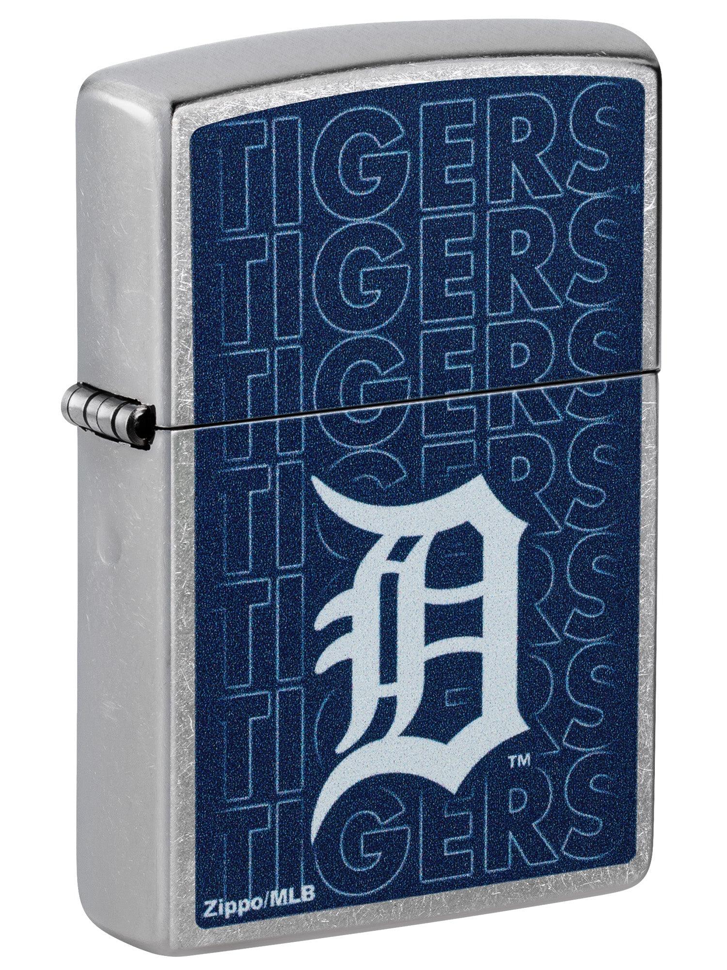 Zippo Lighter: MLB Baseball, Detroit Tigers - Street Chrome 46539