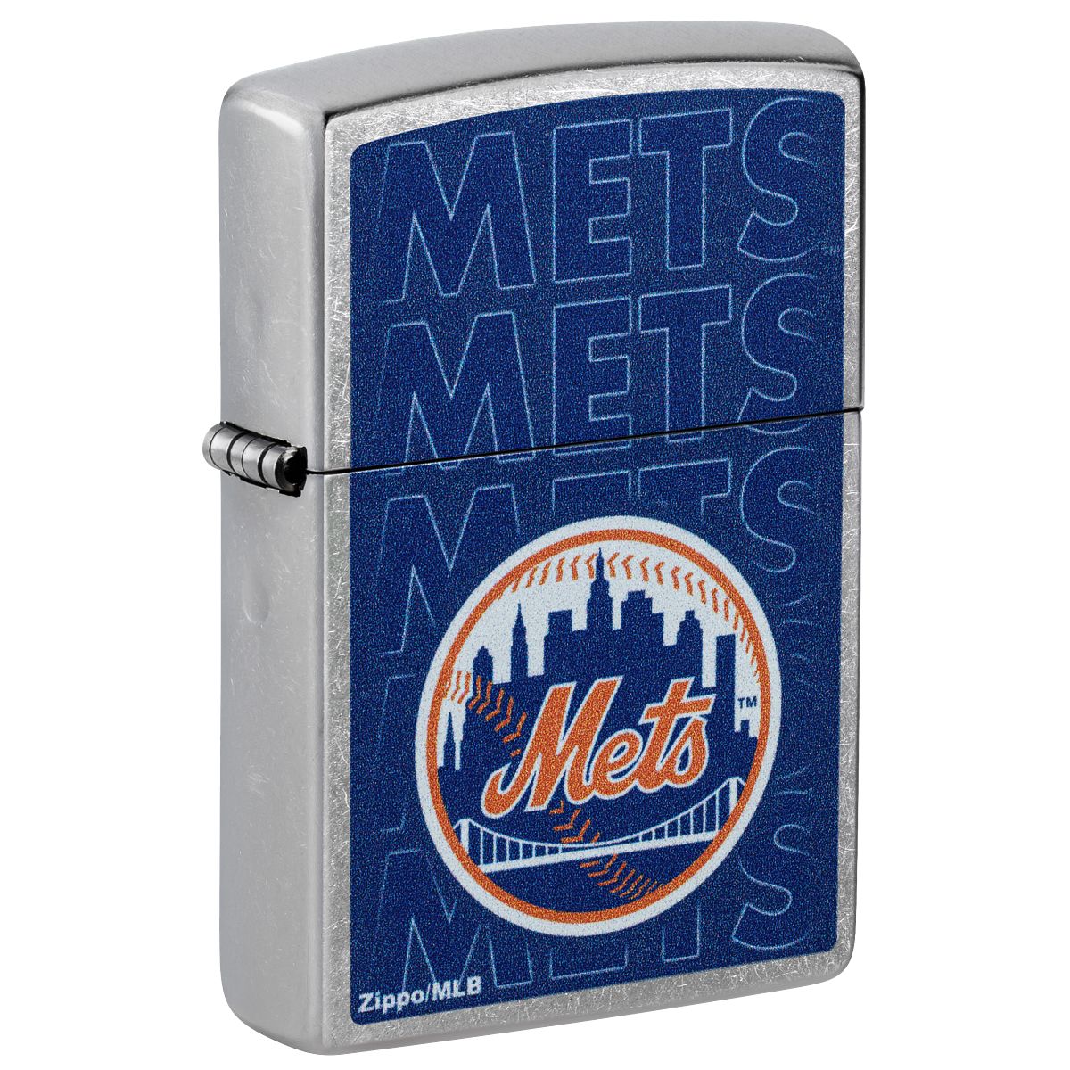 Zippo Lighter: MLB Baseball, New York Mets - Street Chrome 46547
