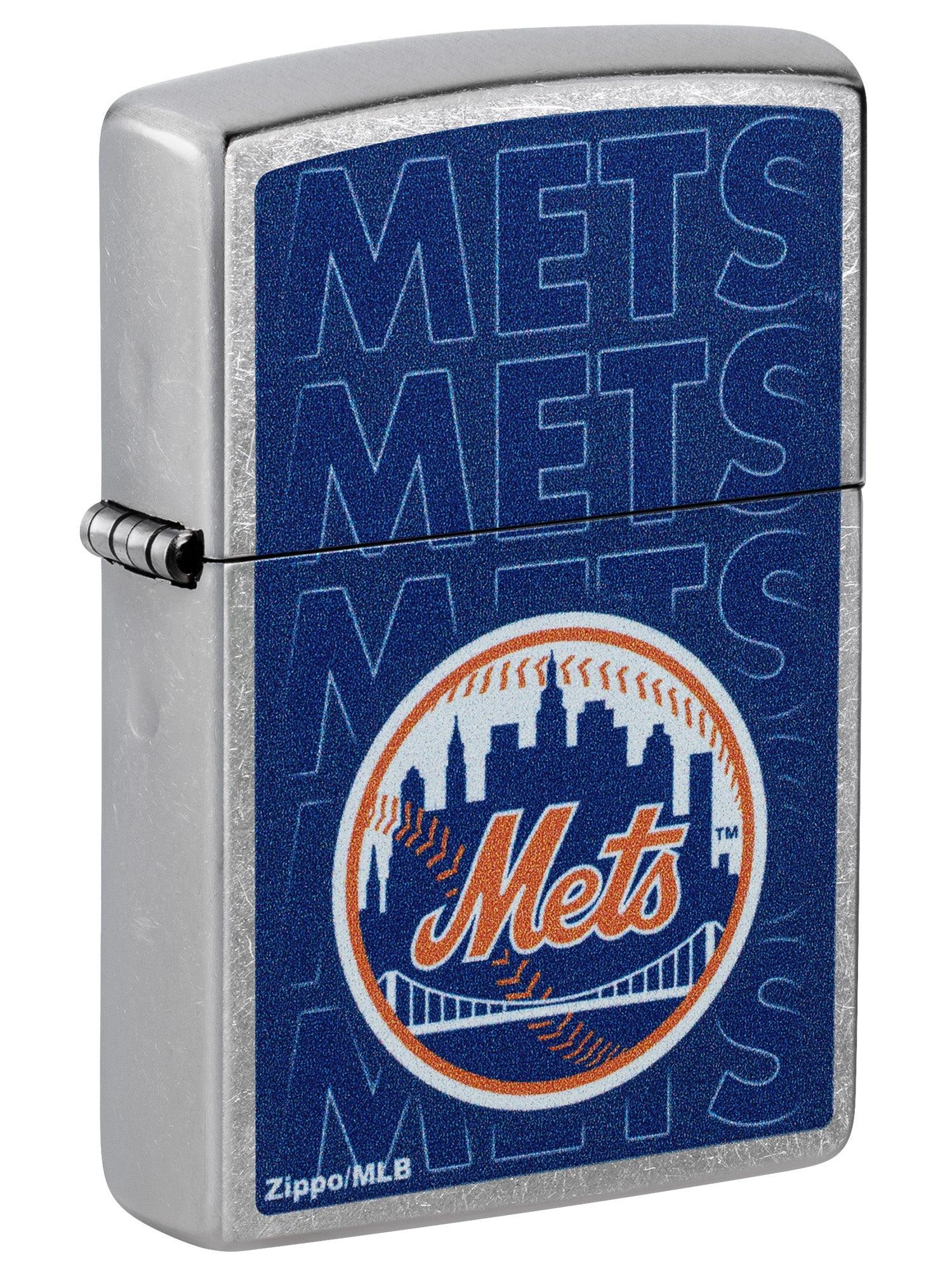 Zippo Lighter: MLB Baseball, New York Mets - Street Chrome 46547