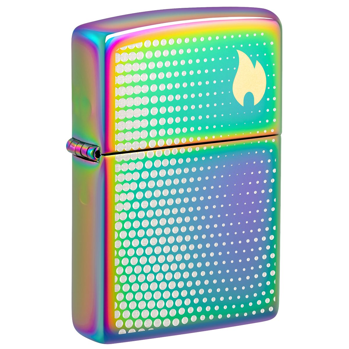 Zippo Lighter: Dot Matrix Design, Engraved - Multi-Color 46569