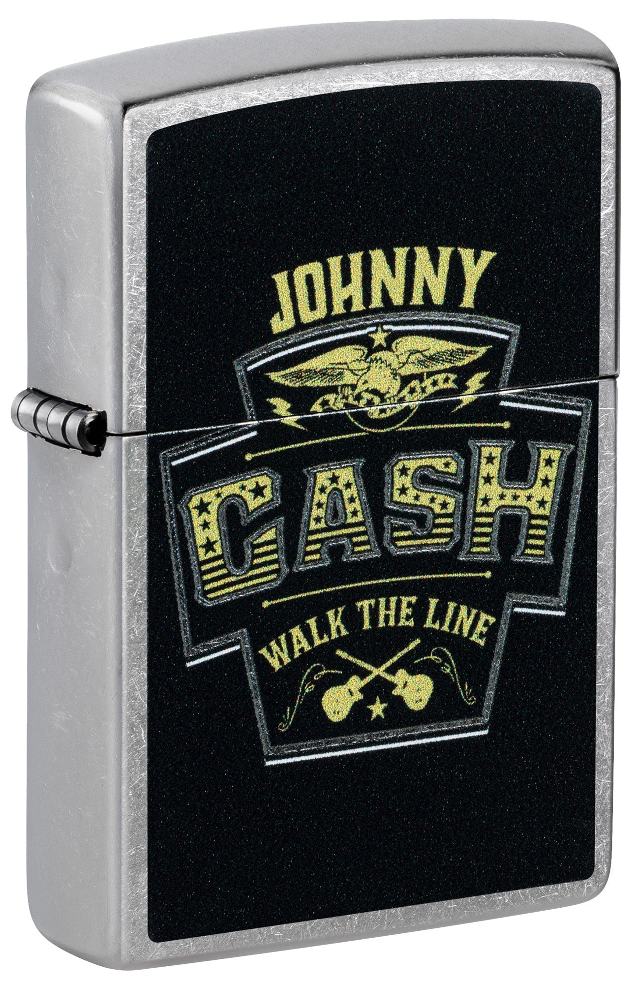 Zippo Lighter: Johnny Cash, Walk the Line - Street Chrome 46592