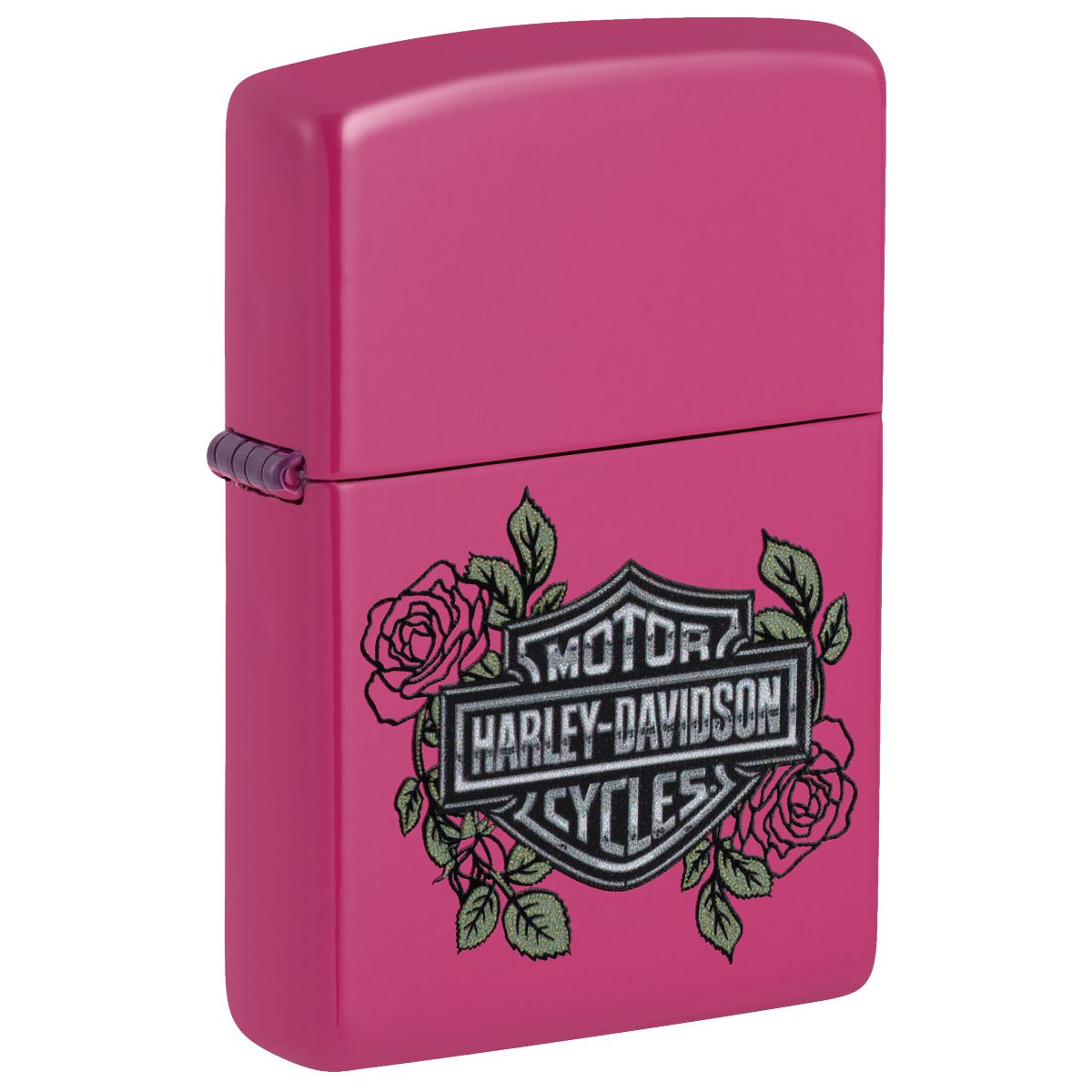 Zippo Lighter: Harley-Davidson Logo with Roses - Frequency 46679