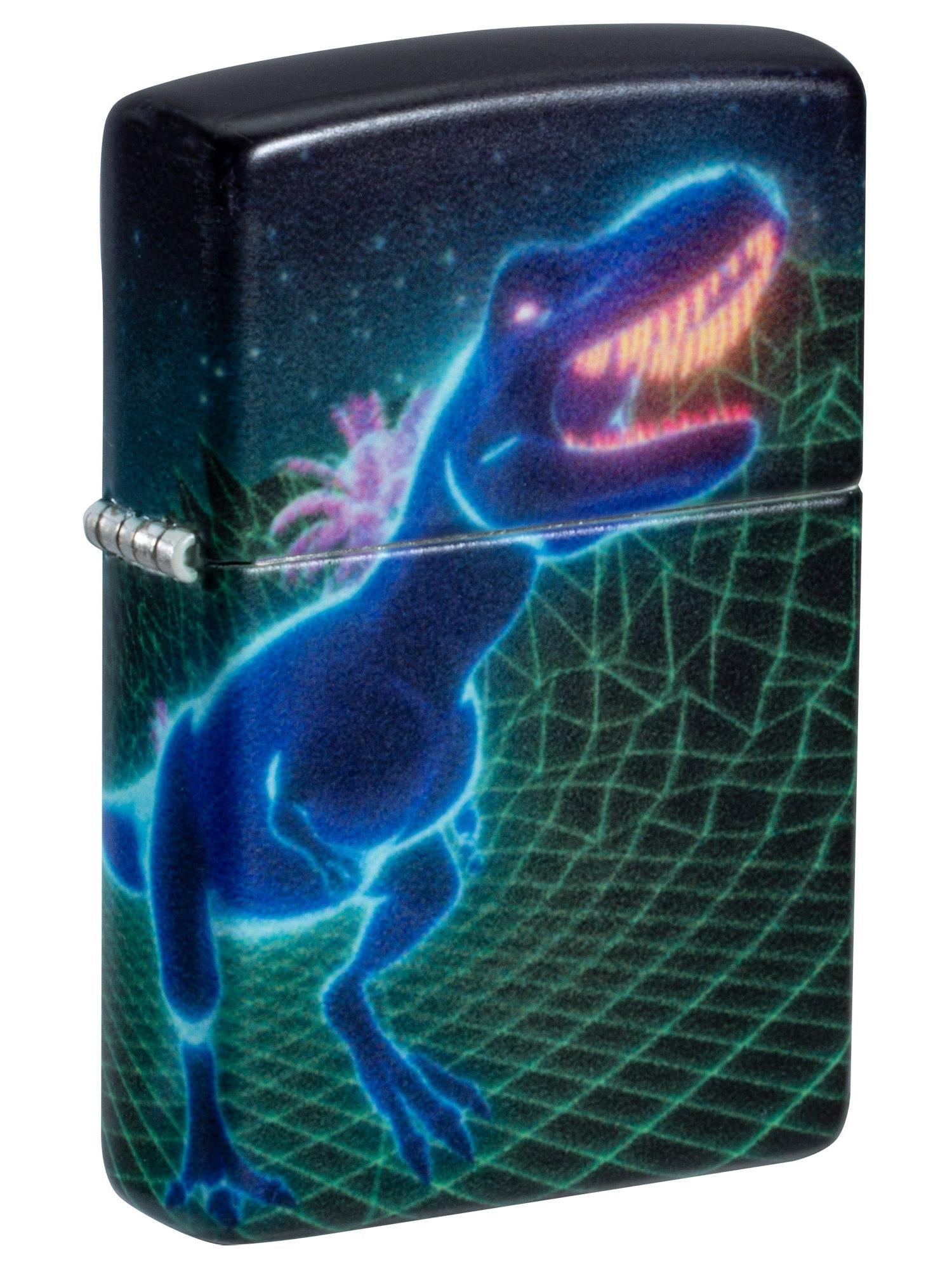 Zippo Lighter: Cyber Dinosaur, Glow-in-the-Dark - 540 Color 46701
