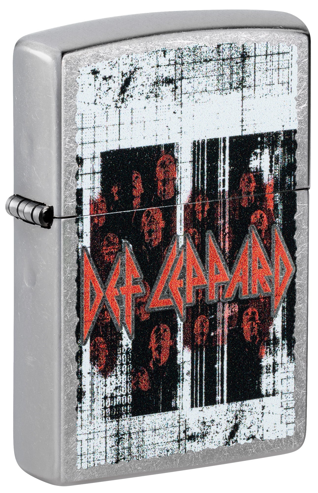 Zippo Lighter: Def Leppard Logo - Street Chrome 46742