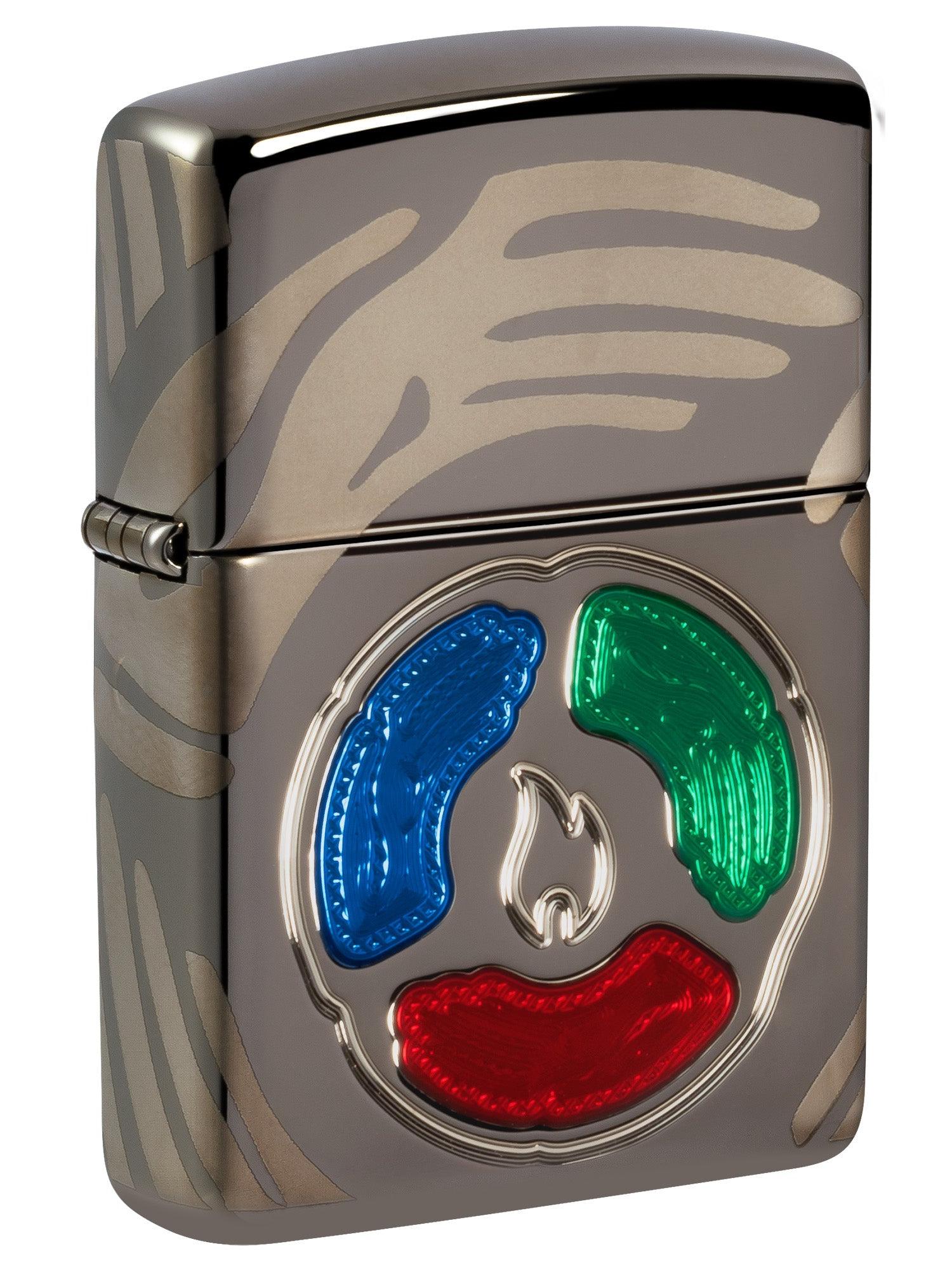 Zippo Lighter: 2025 Collectible of the Year, Armor Deep Carved and Engraved - Black Ice 46761