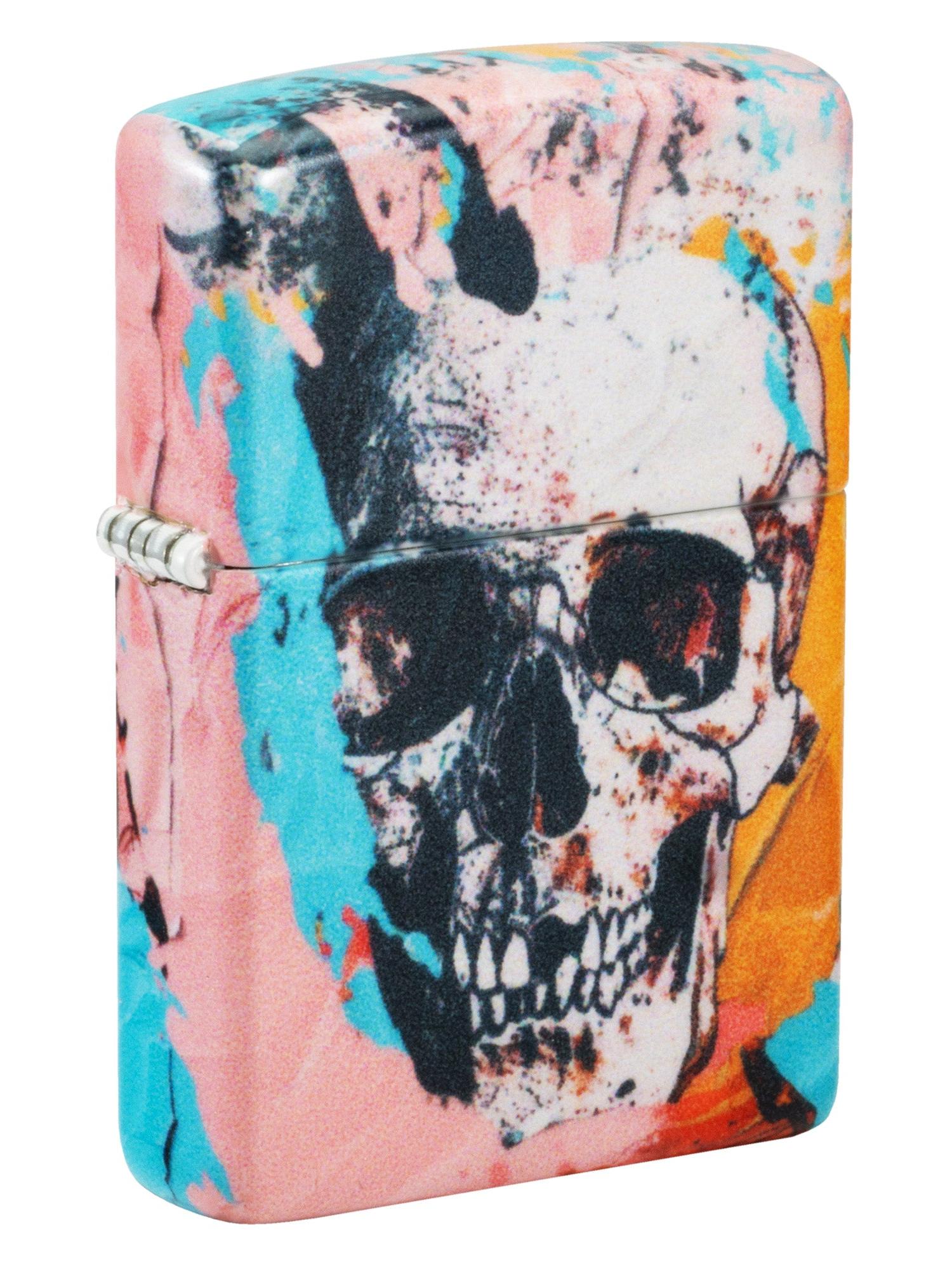Zippo Lighter: Graffiti Skull - 540 Color 46818