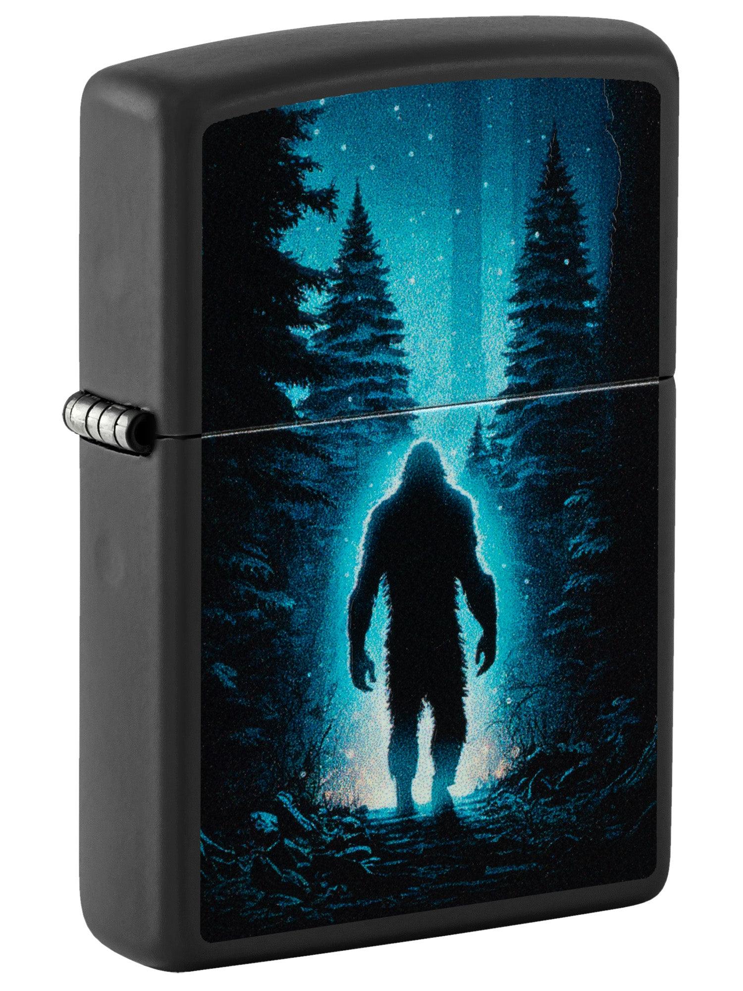 Zippo Lighter: Ultra Squatch, Blacklight - Black Matte 46819