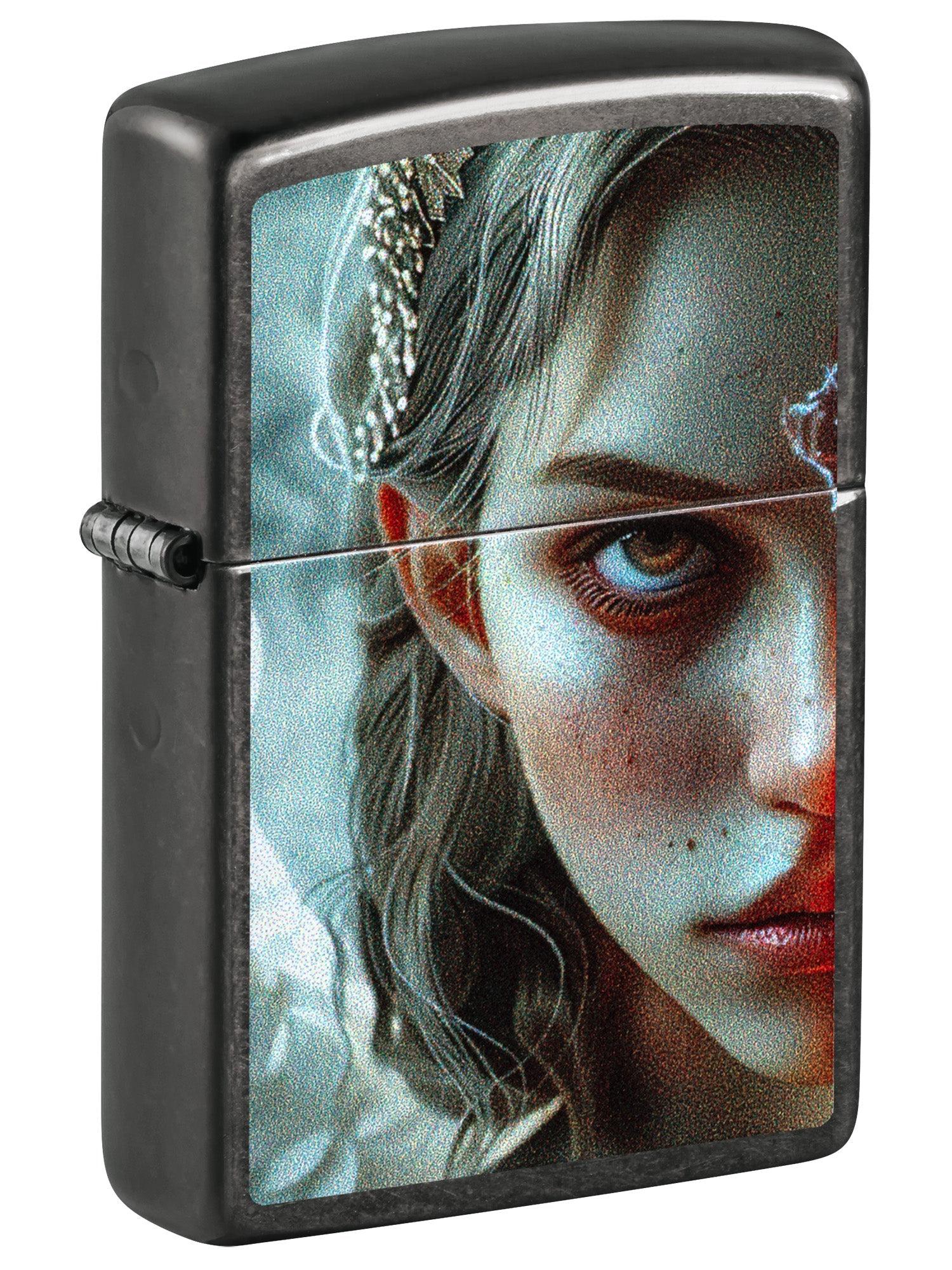 Zippo Lighter: Angel and Devil - Grey 46874