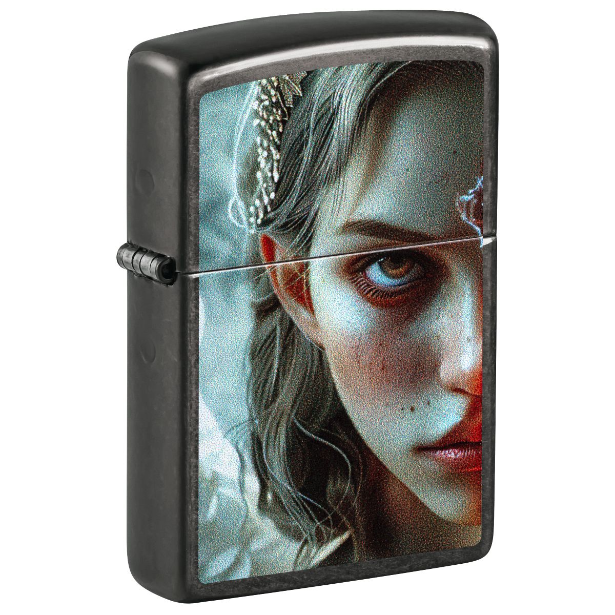 Zippo Lighter: Angel and Devil - Grey 46874