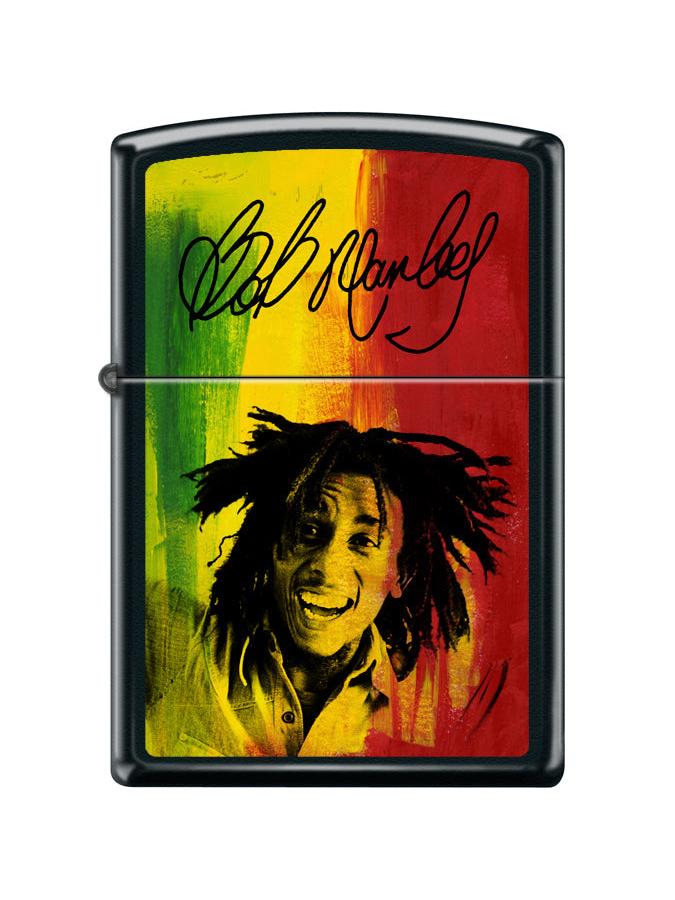 Zippo Lighter: Bob Marley Design - Black Matte 46996
