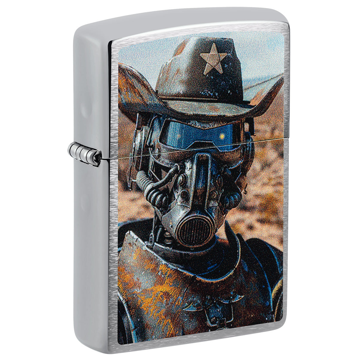 Zippo Lighter: Steampunk Cowboy - Brushed Chrome 47038