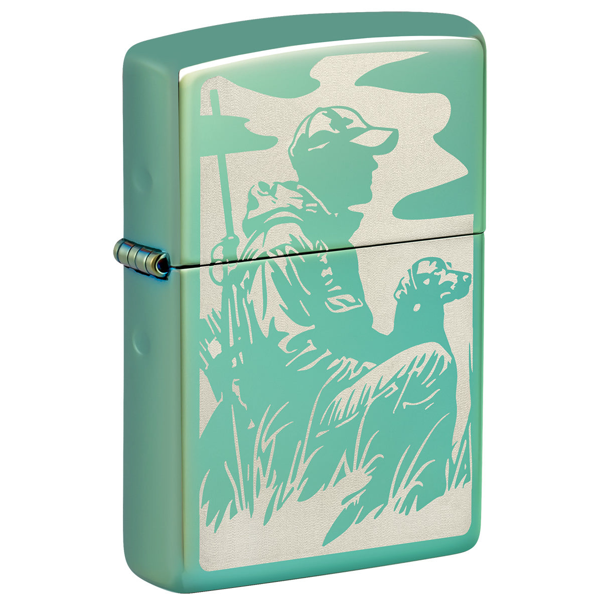 Zippo Lighter: Duck Hunting - High Polish Green 47045